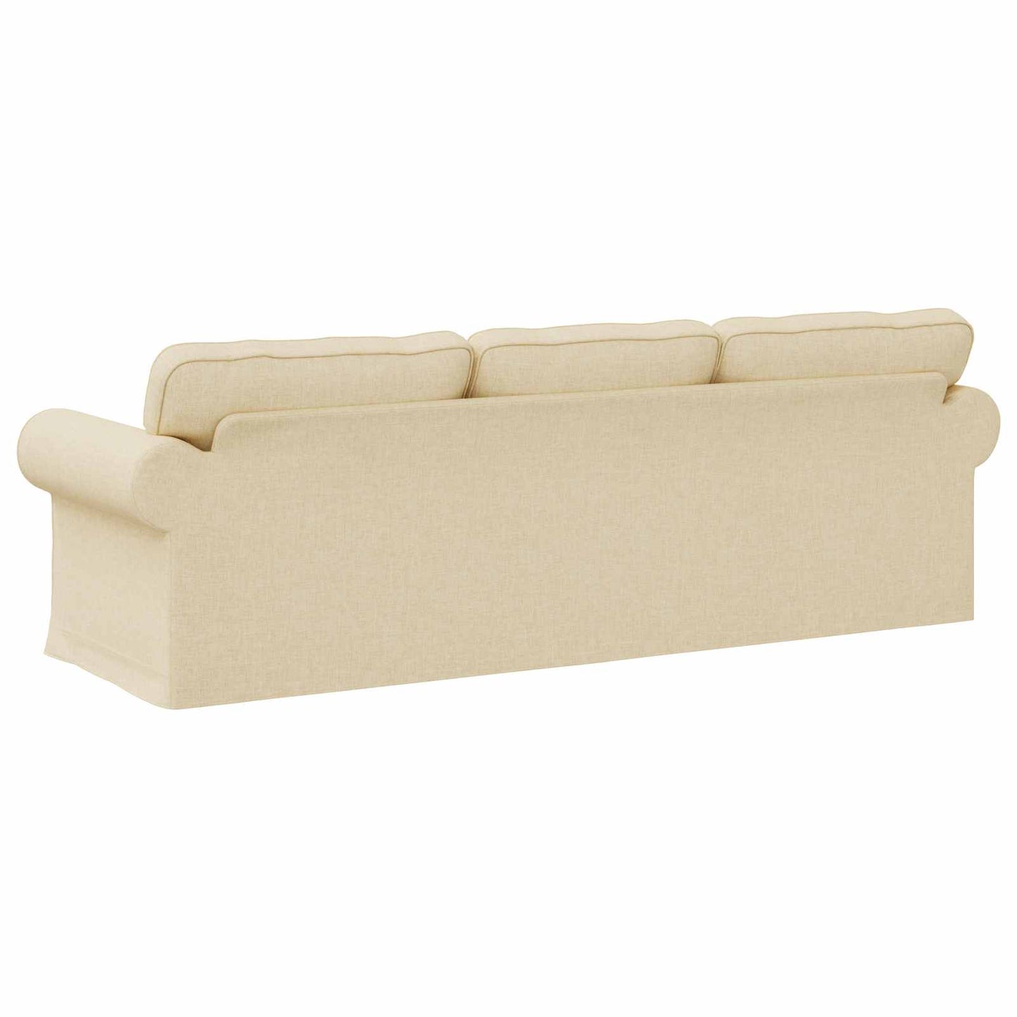 Sofa Creme 245 x 82 x 80 cm Stoff
