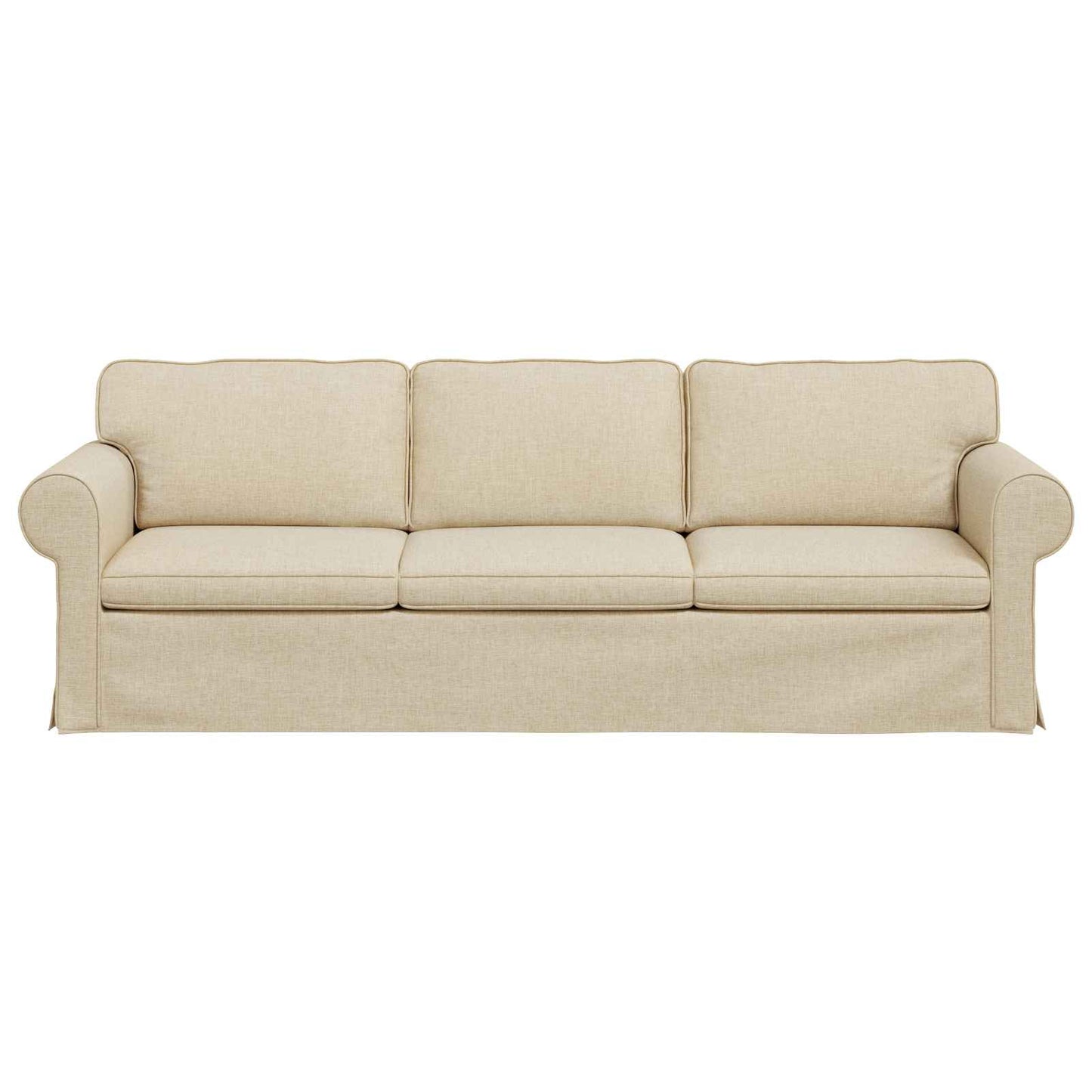 Sofa Creme 245 x 82 x 80 cm Stoff