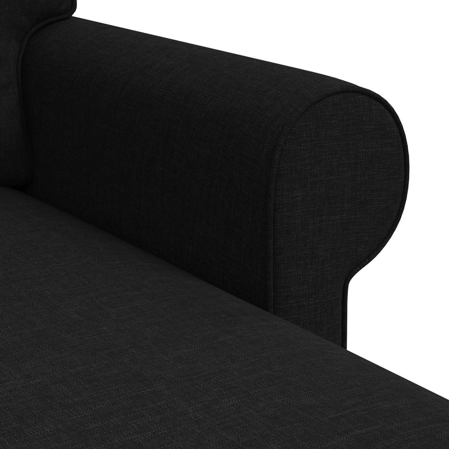 Sofa Schwarz 195 x 138 x 80 cm Stoff