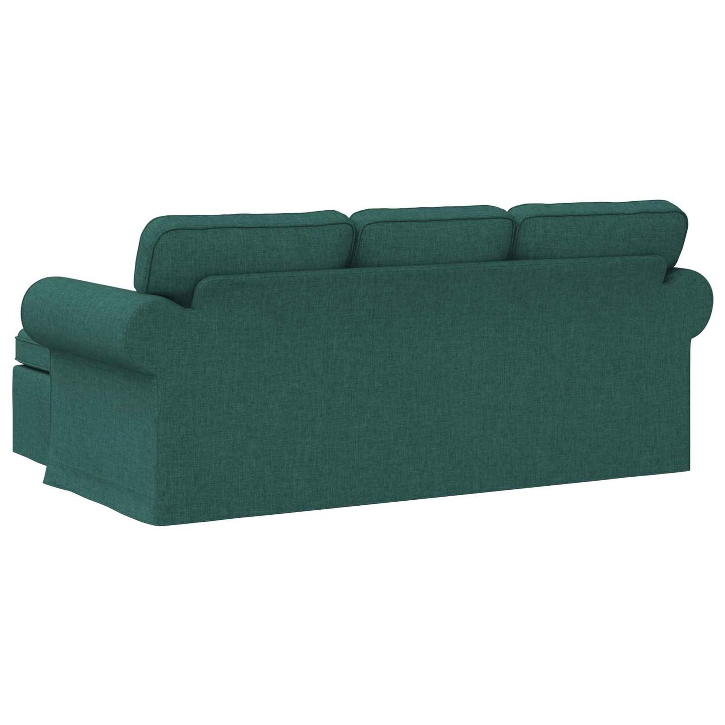 Sofa Dunkelgrün 195 x 138 x 80 cm Stoff