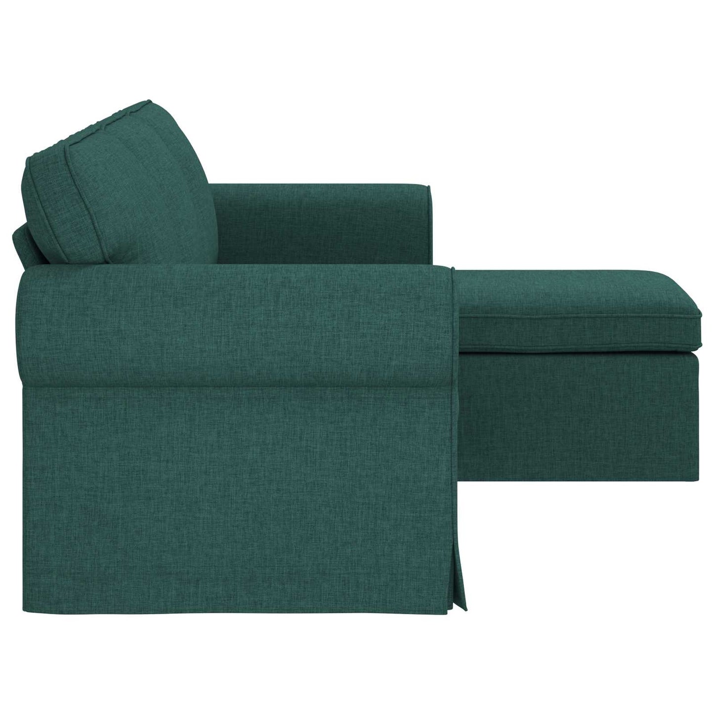 Sofa Dunkelgrün 195 x 138 x 80 cm Stoff