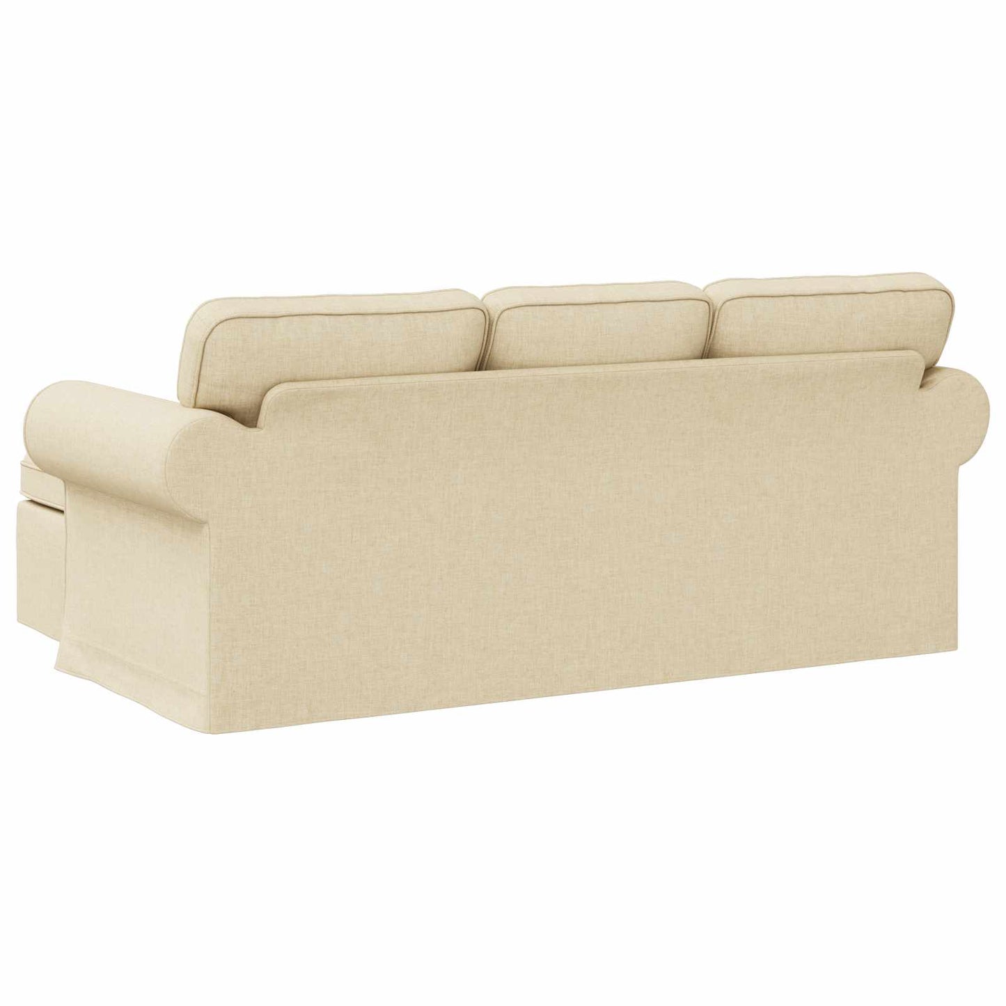 Sofa Creme 195 x 138 x 80 cm Stoff