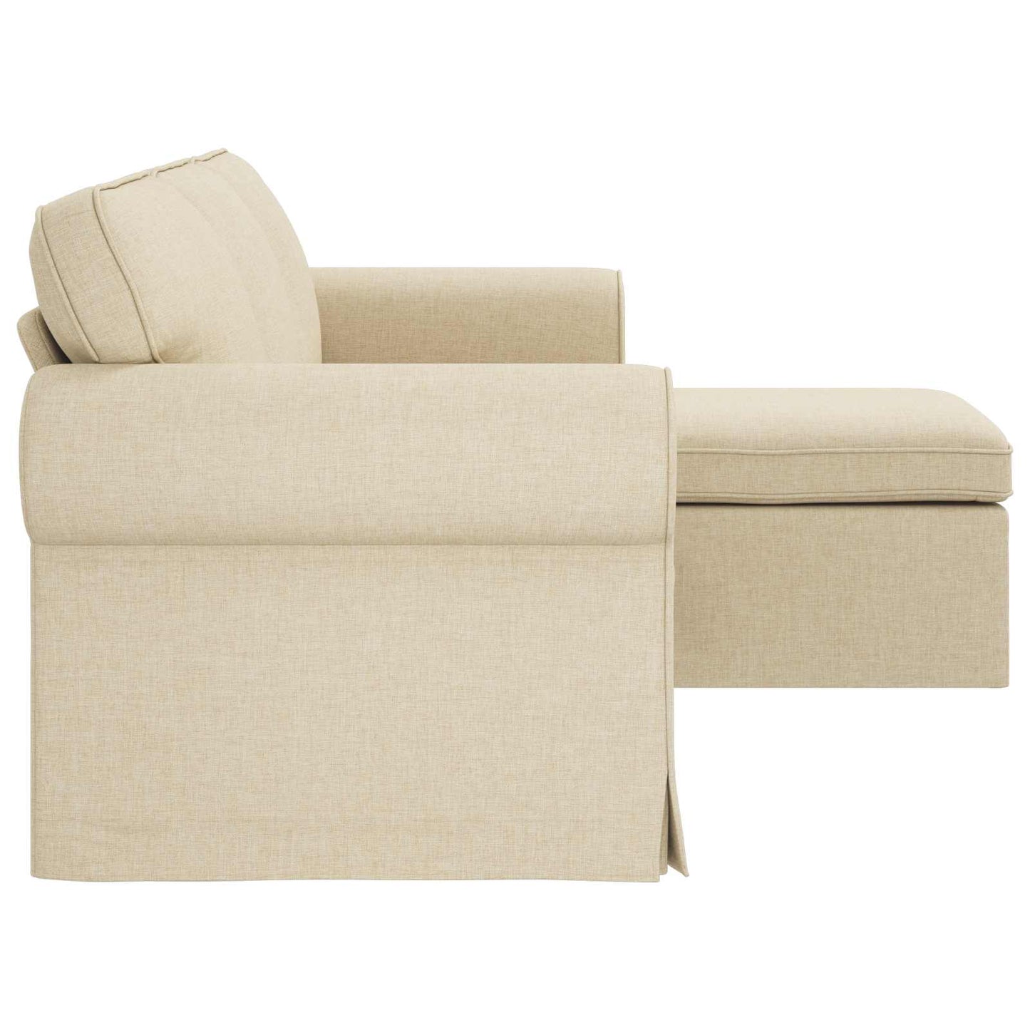 Sofa Creme 195 x 138 x 80 cm Stoff