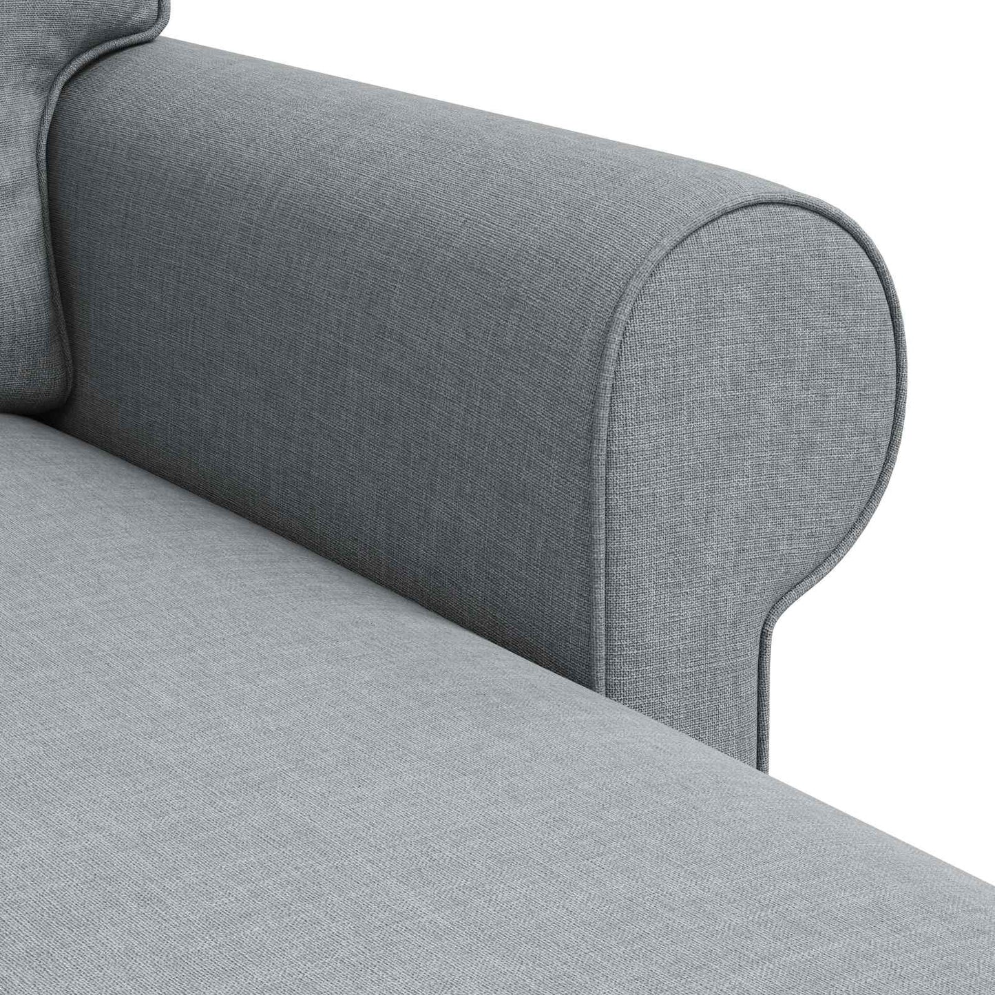 Sofa Hellgrau 215 x 138 x 80 cm Stoff