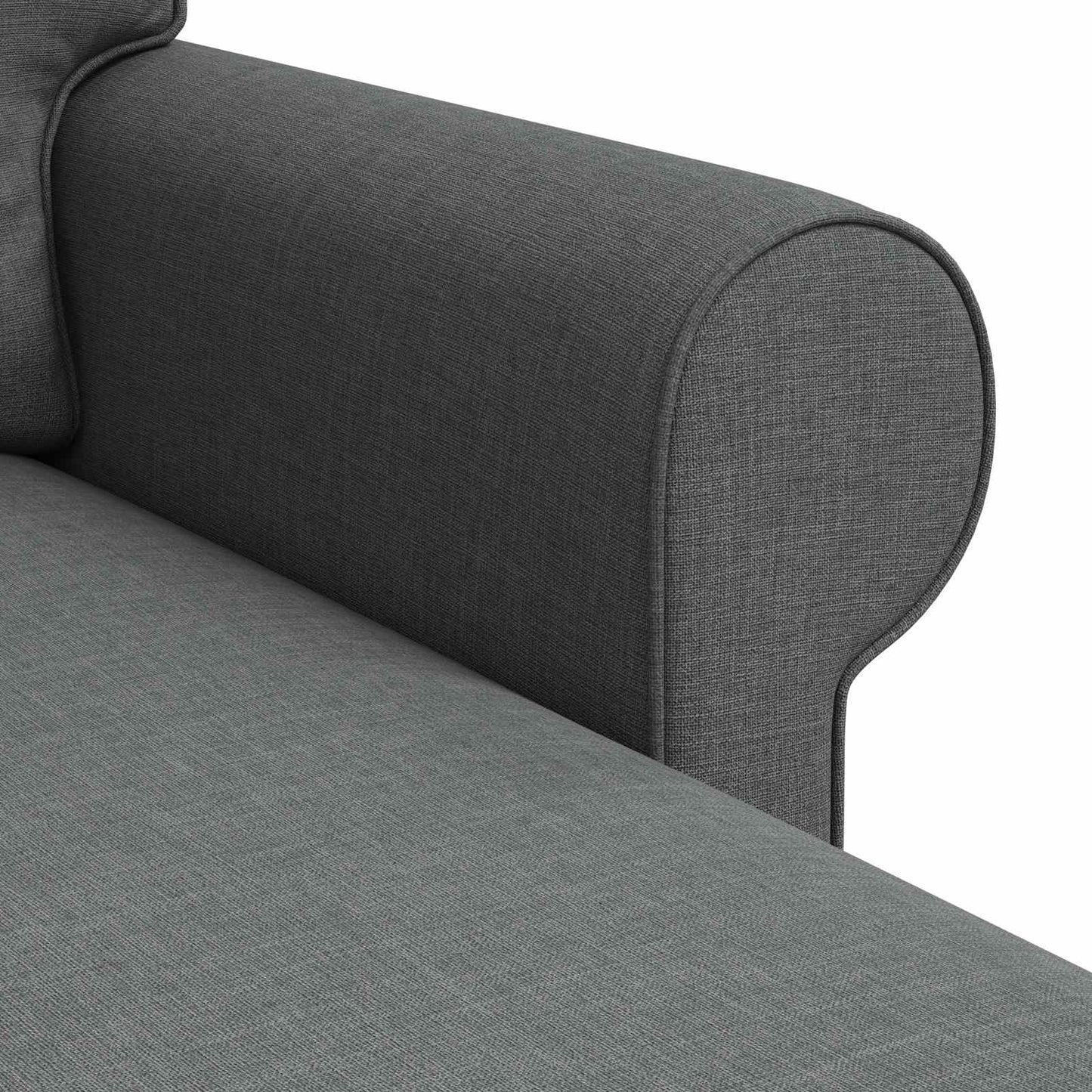 Sofa Dunkelgrau 215 x 138 x 80 cm Stoff