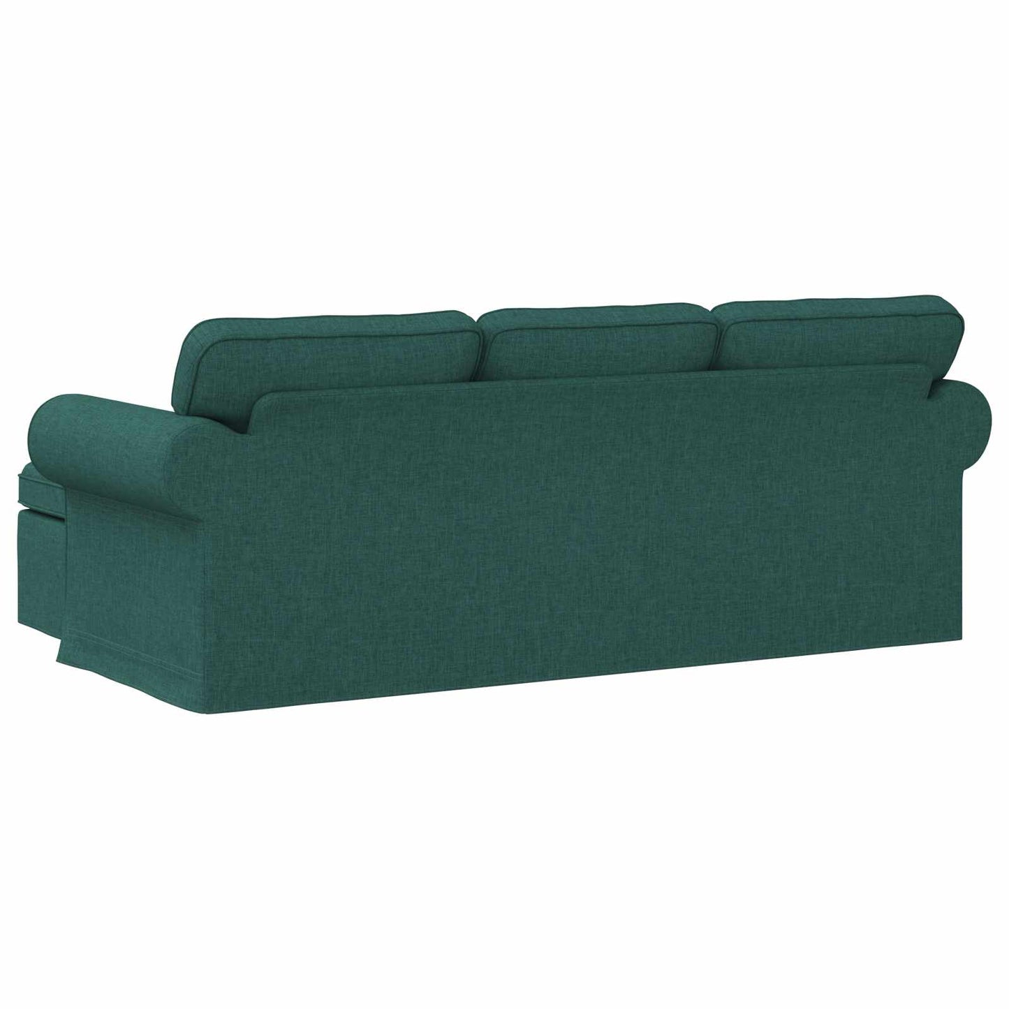 Sofa Dunkelgrün 215 x 138 x 80 cm Stoff