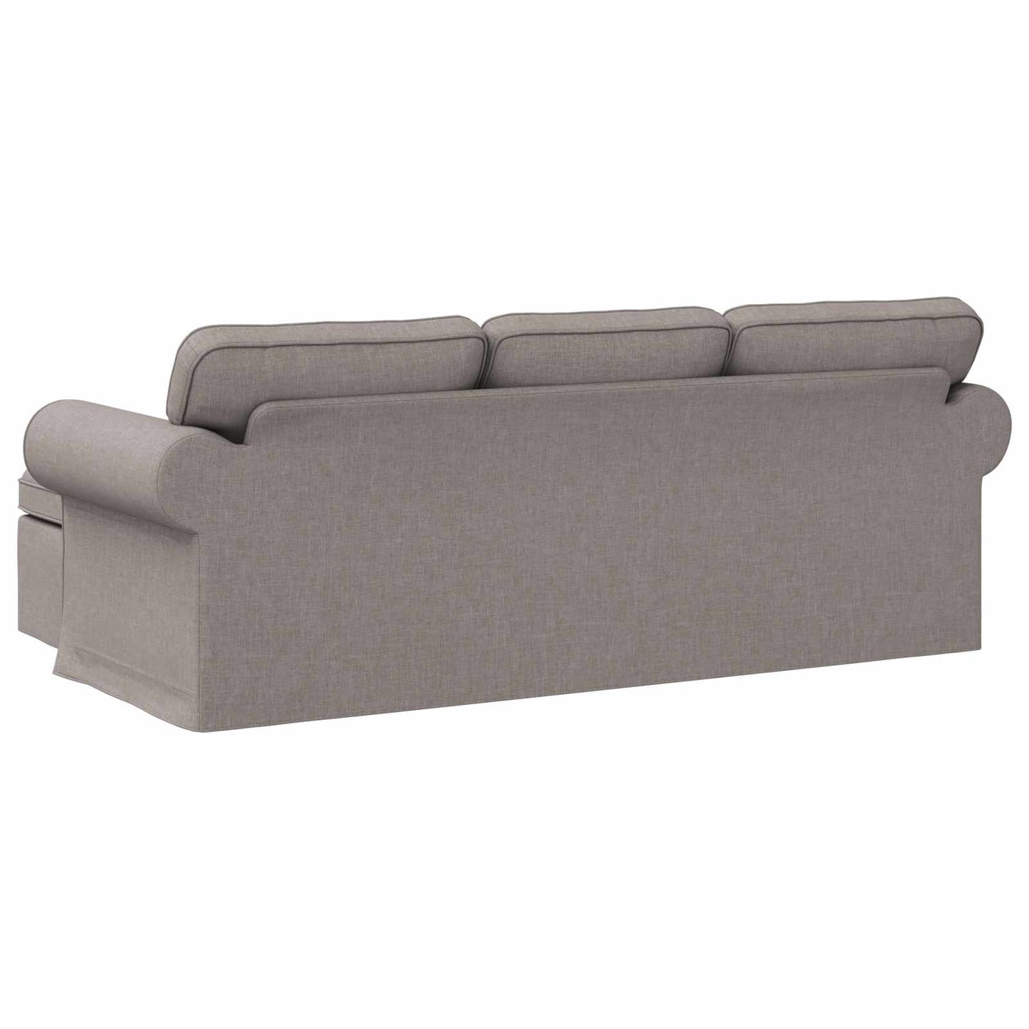 Sofa Taupe 215 x 138 x 80 cm Stoff