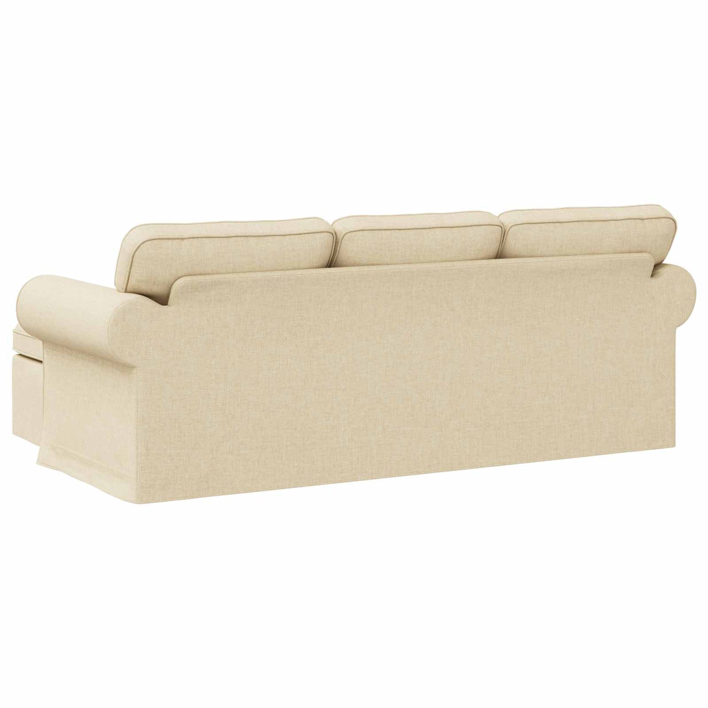 Sofa Creme 215 x 138 x 80 cm Stoff