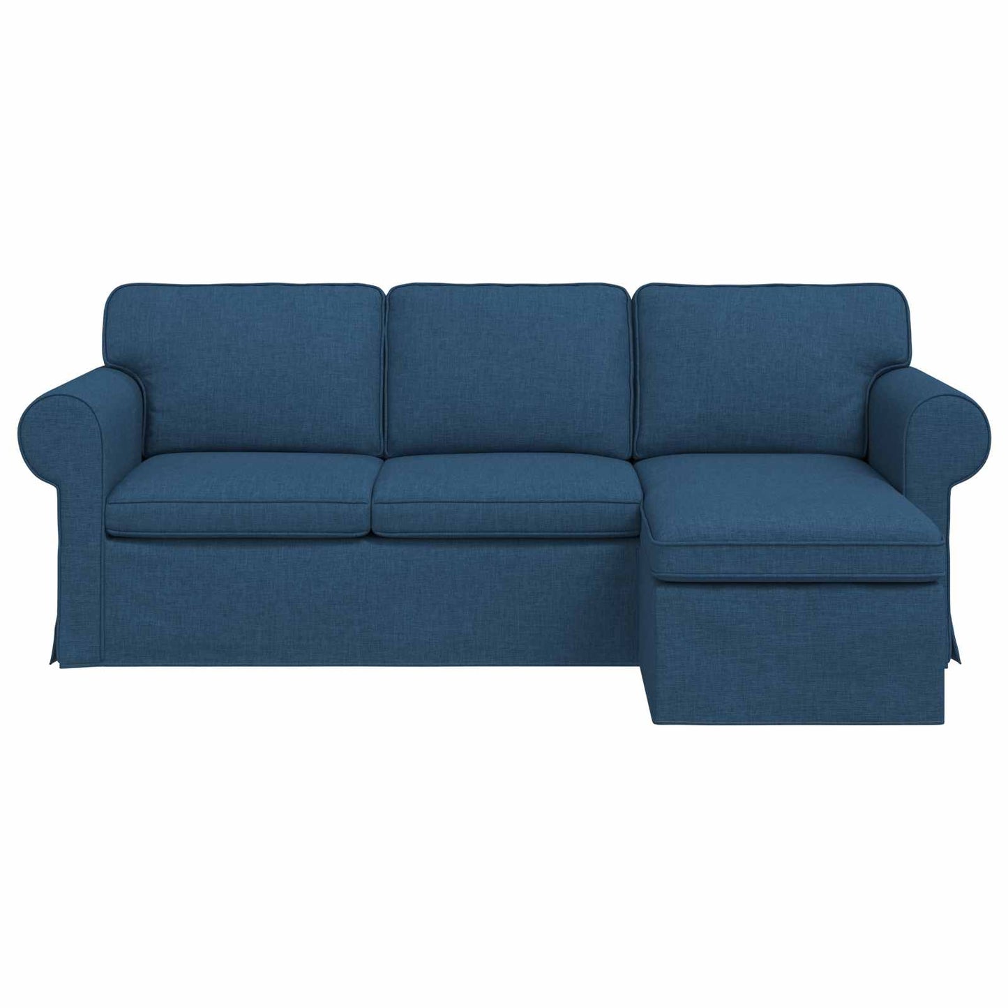 Sofa Blau 215 x 138 x 80 cm Stoff