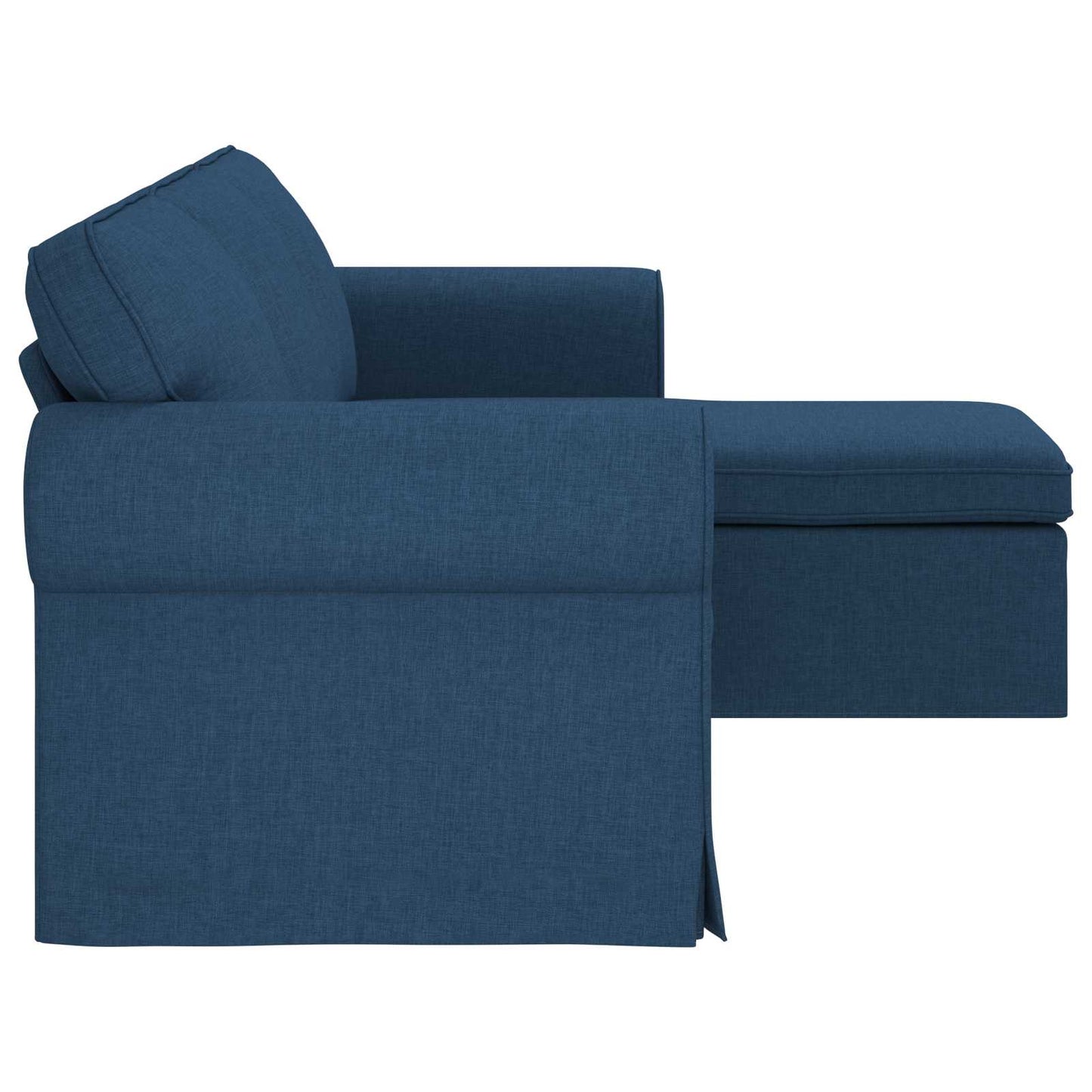 Sofa Blau 215 x 138 x 80 cm Stoff
