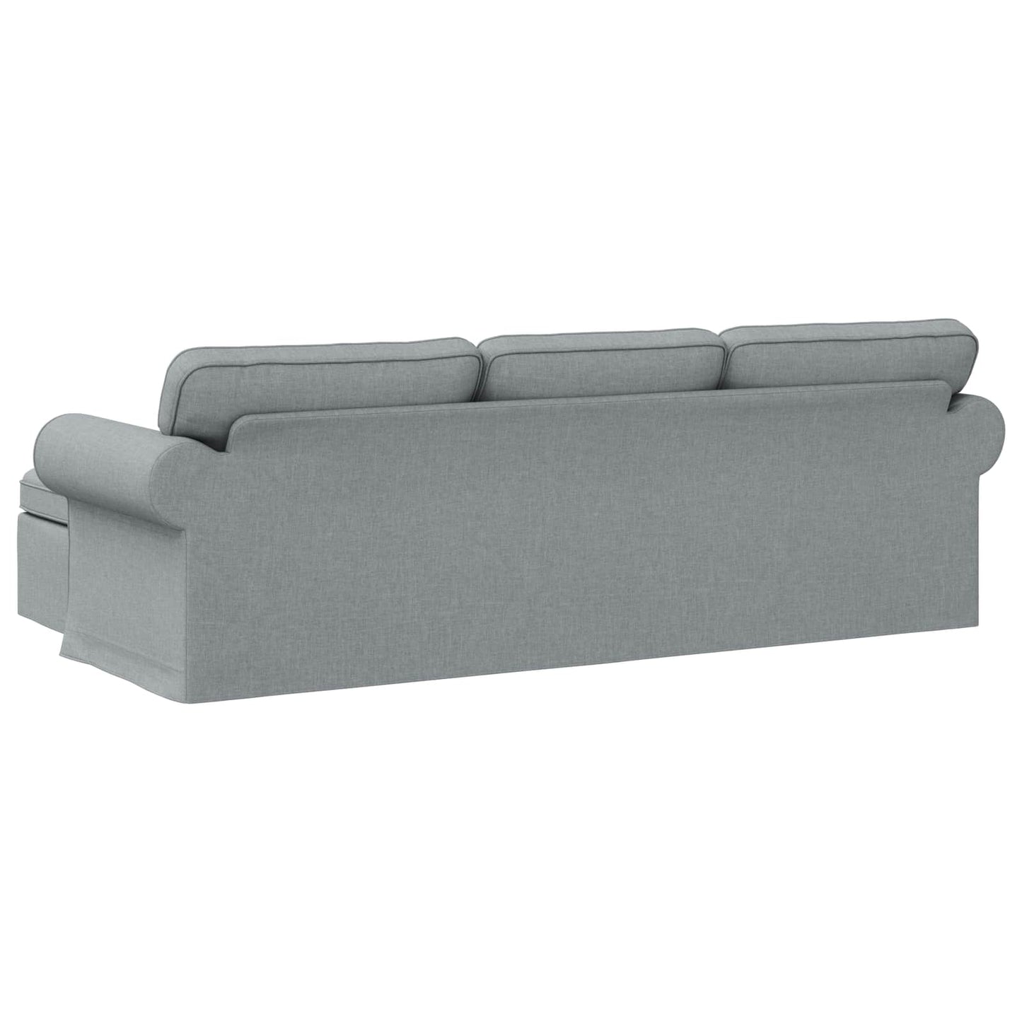 Sofa Hellgrau 245 x 138 x 80 cm Stoff