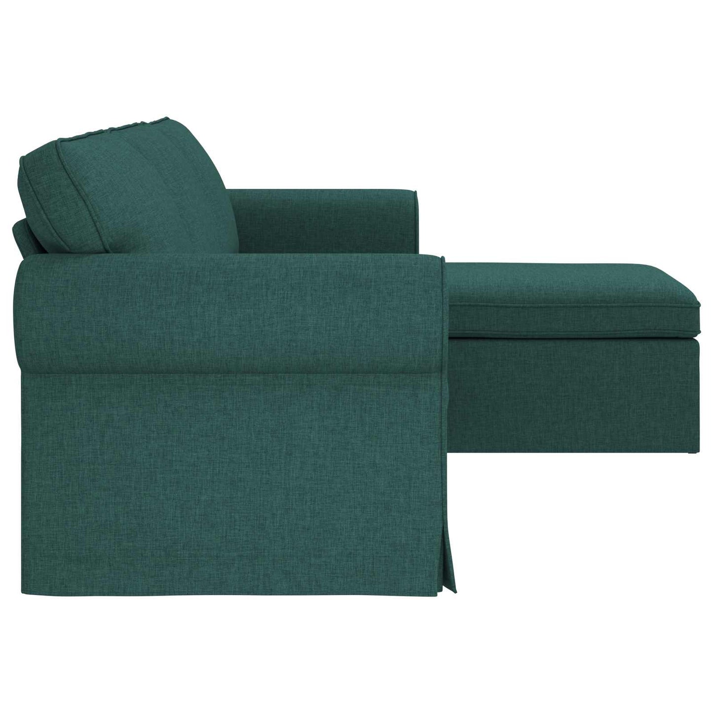 Sofa Dunkelgrün 245 x 138 x 80 cm Stoff