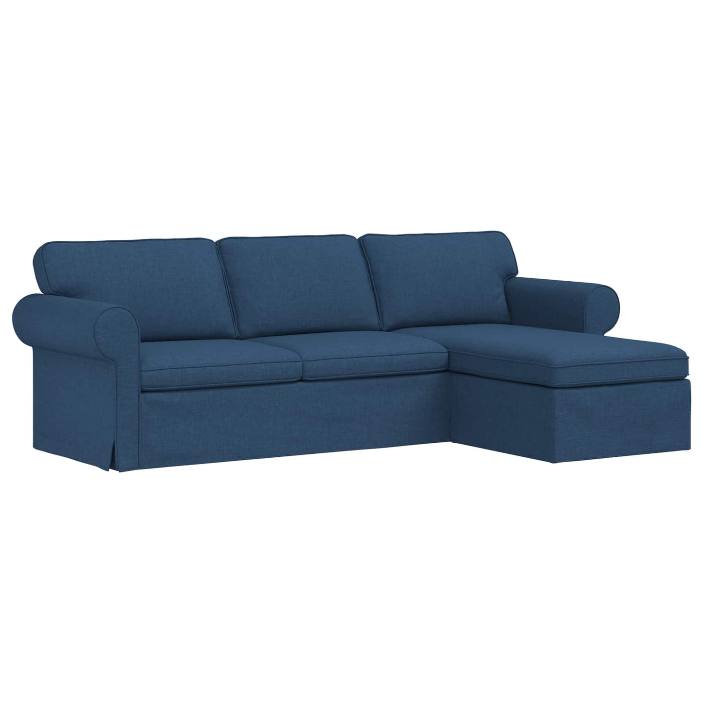 Sofa Blau 245 x 138 x 80 cm Stoff