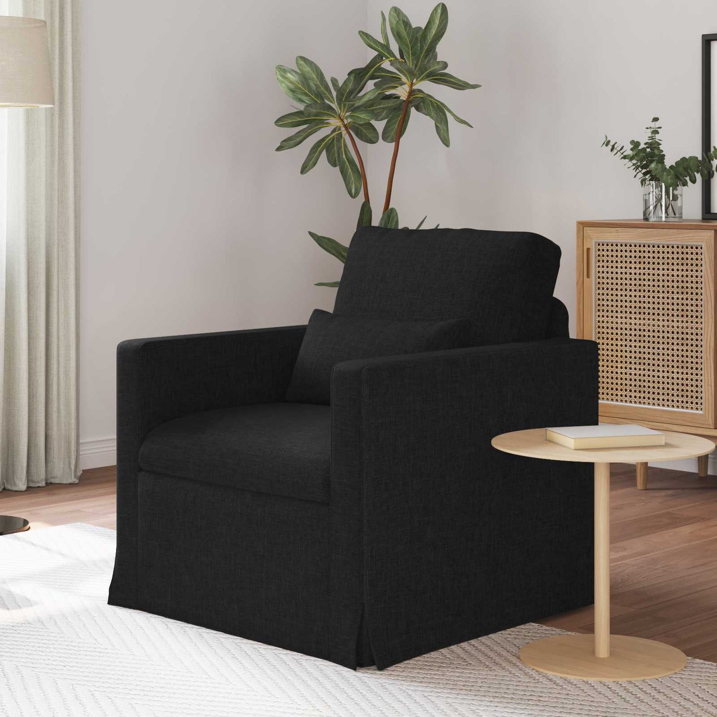 Sofa Schwarz 78 x 78 x 80 cm Stoff
