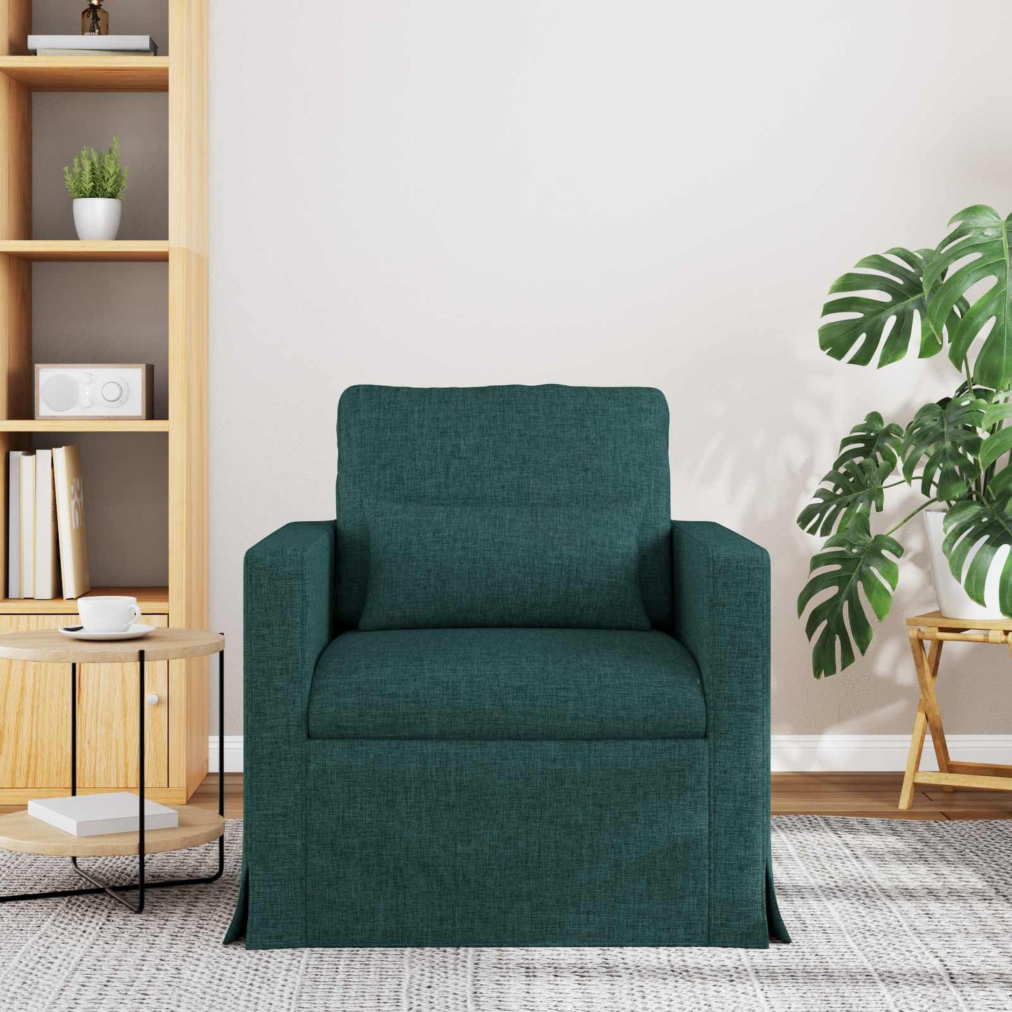 Sofa Dunkelgrün 78 x 78 x 80 cm Stoff