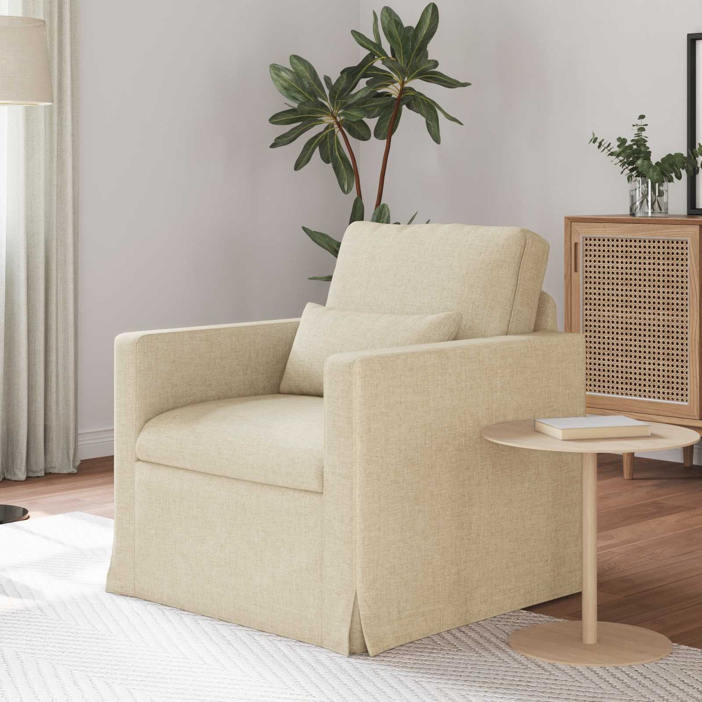 Sofa Creme 78 x 78 x 80 cm Stoff