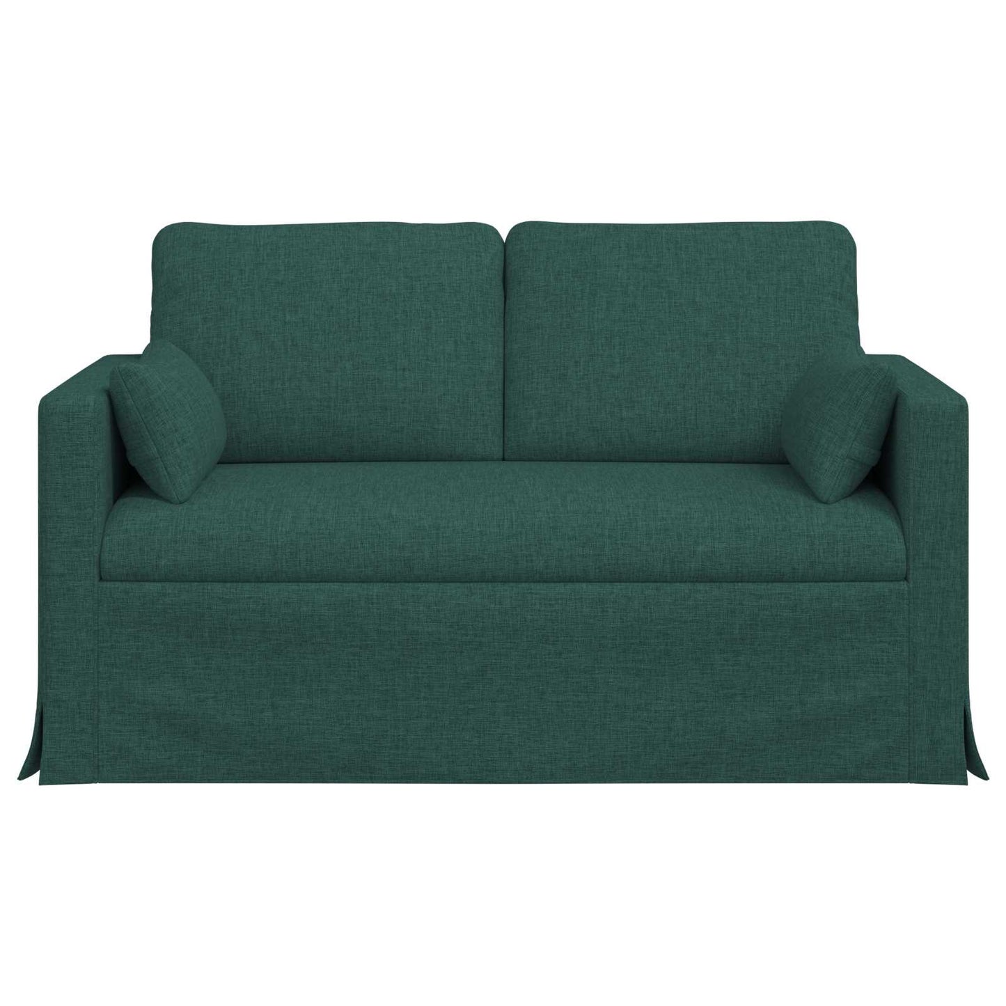 Sofa Dunkelgrün 139 x 78 x 80 cm Stoff