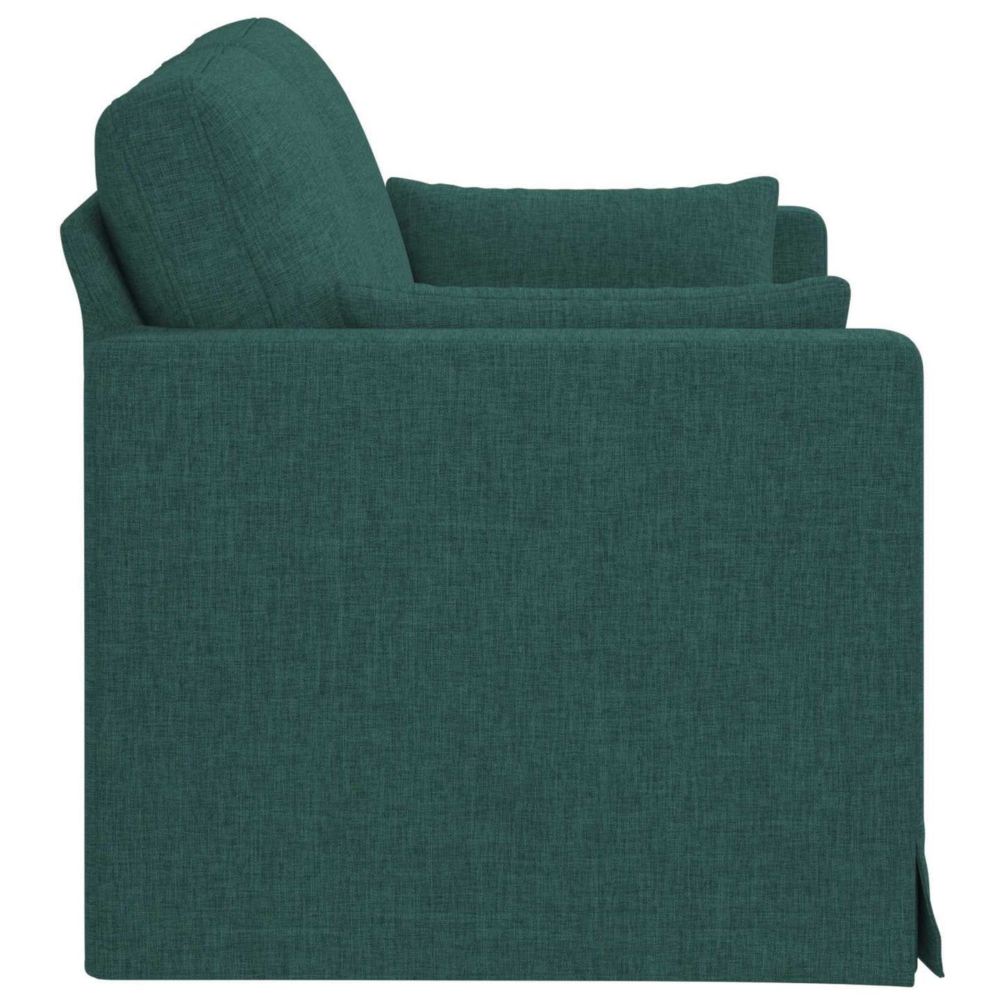 Sofa Dunkelgrün 139 x 78 x 80 cm Stoff