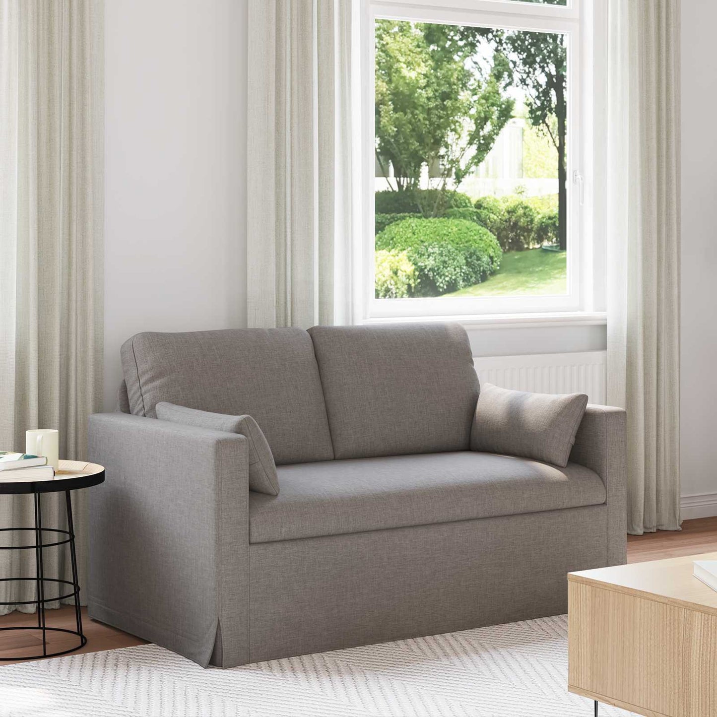 Sofa Taupe 139 x 78 x 80 cm Stoff
