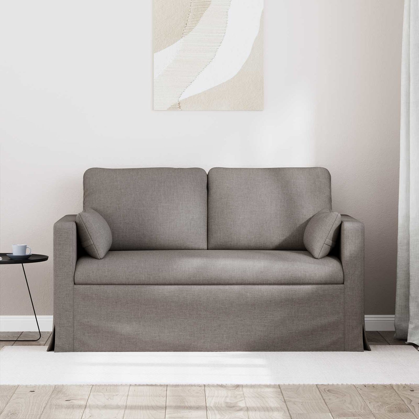 Sofa Taupe 139 x 78 x 80 cm Stoff
