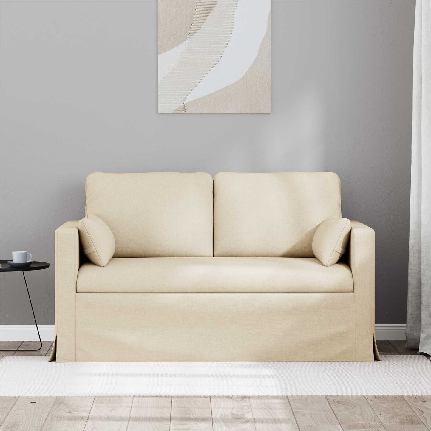 Sofa Creme 139 x 78 x 80 cm Stoff