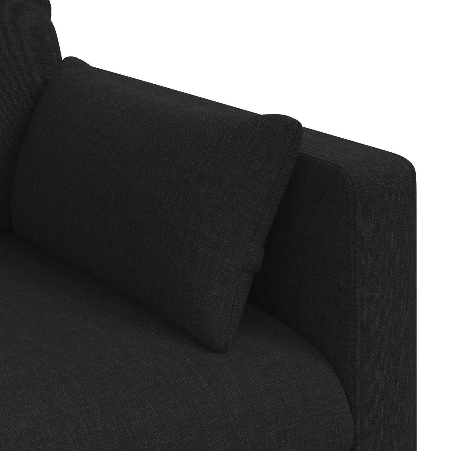 Sofa Schwarz 198 x 78 x 80 cm Stoff