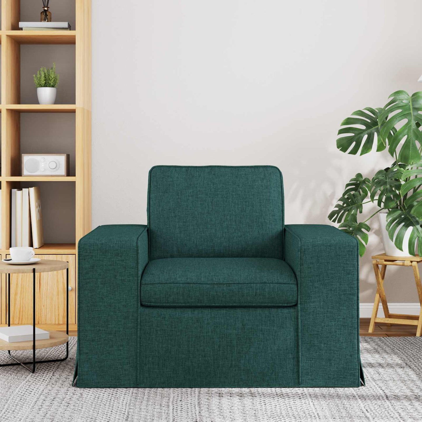 Sofa Dunkelgrün 103 x 80 x 82 cm Stoff