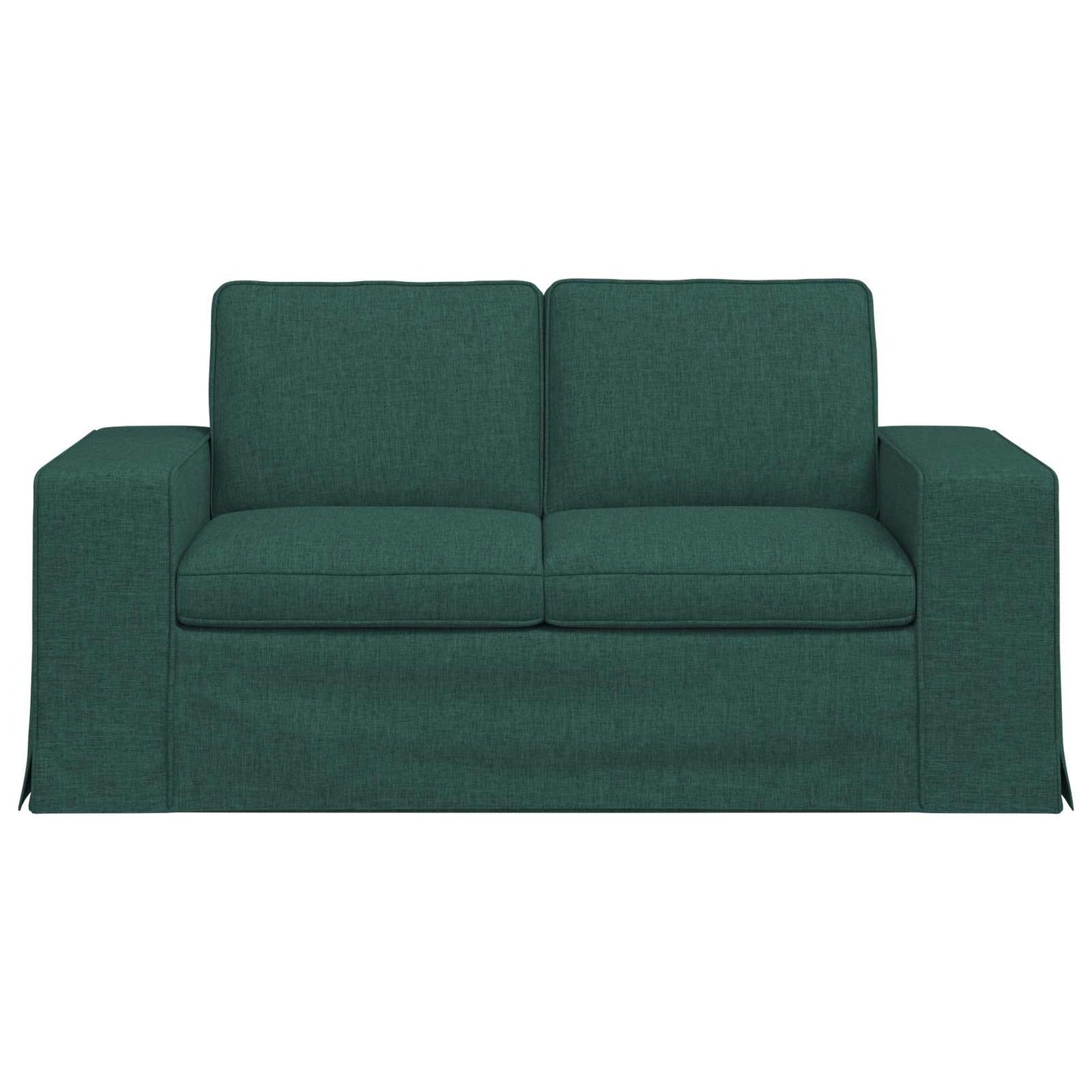 Sofa Dunkelgrün 162 x 80 x 82 cm Stoff