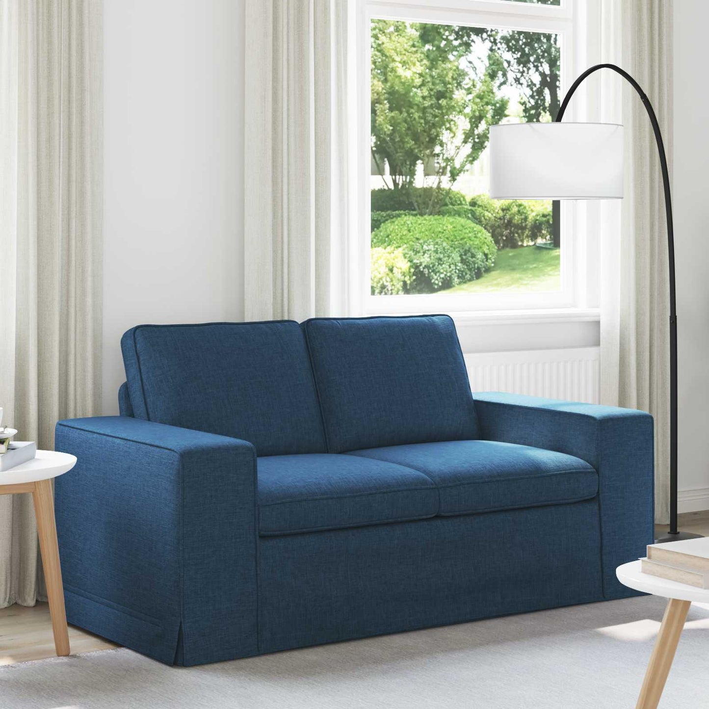 Sofa Blau 162 x 80 x 82 cm Stoff