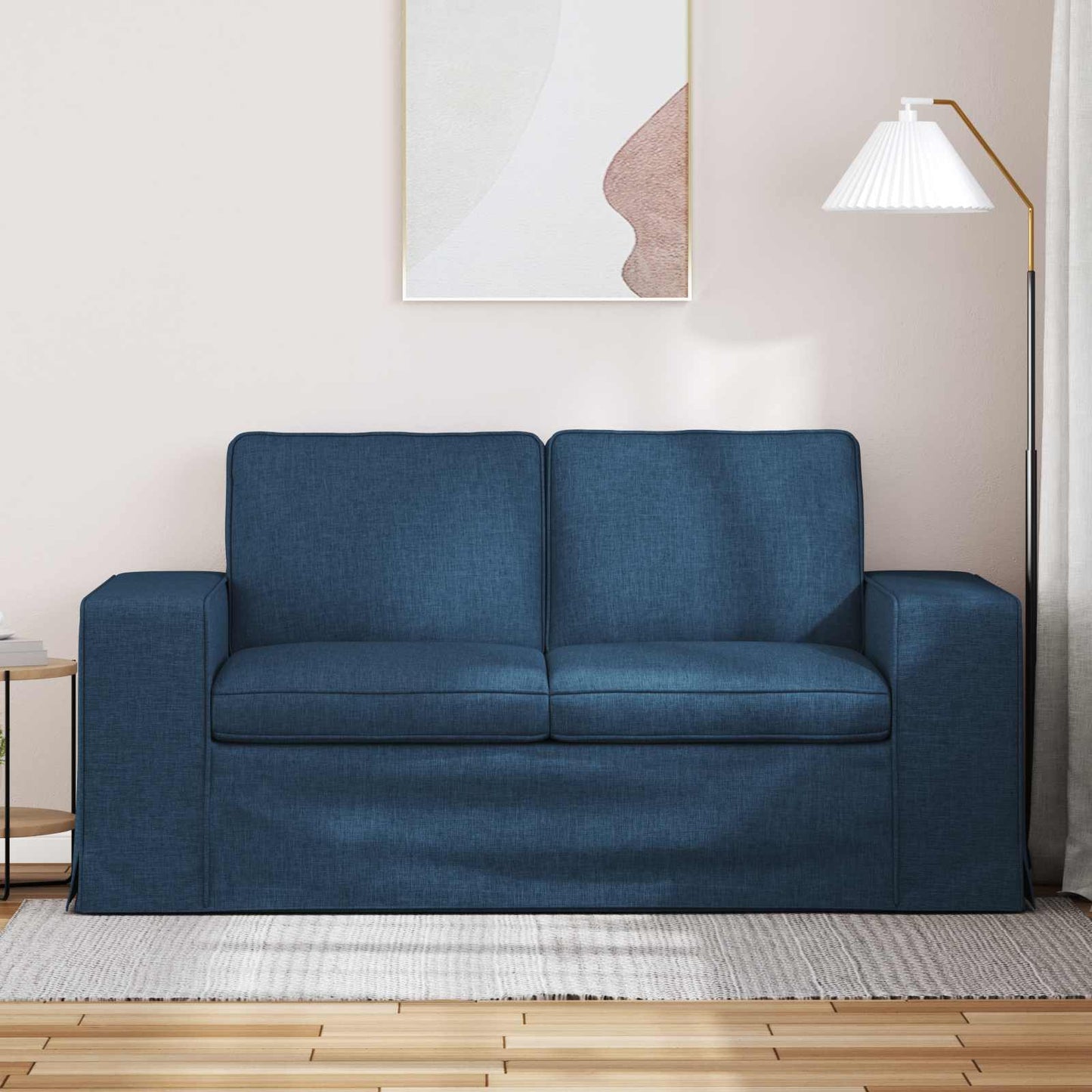 Sofa Blau 162 x 80 x 82 cm Stoff