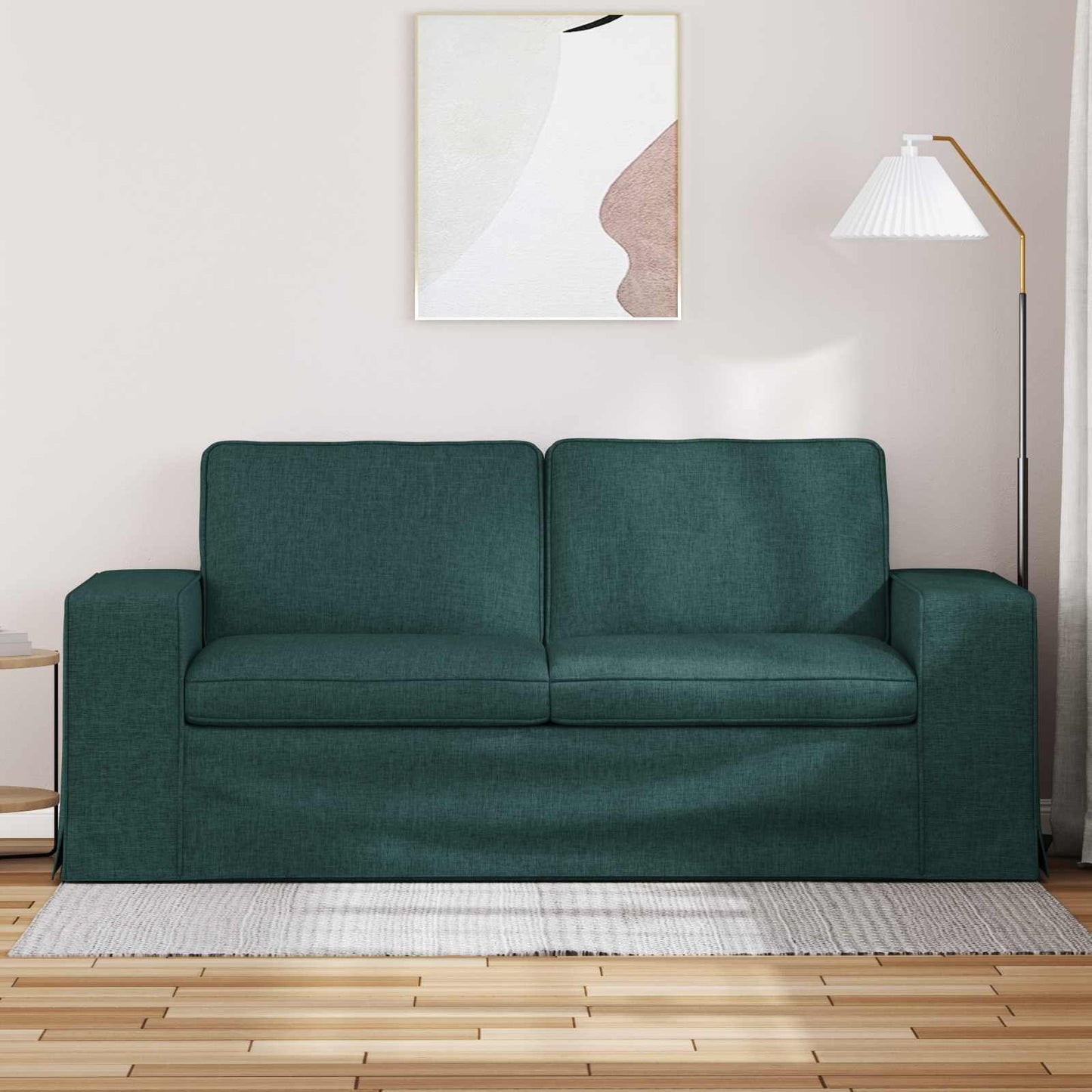 Sofa Dunkelgrün 182 x 80 x 82 cm Stoff