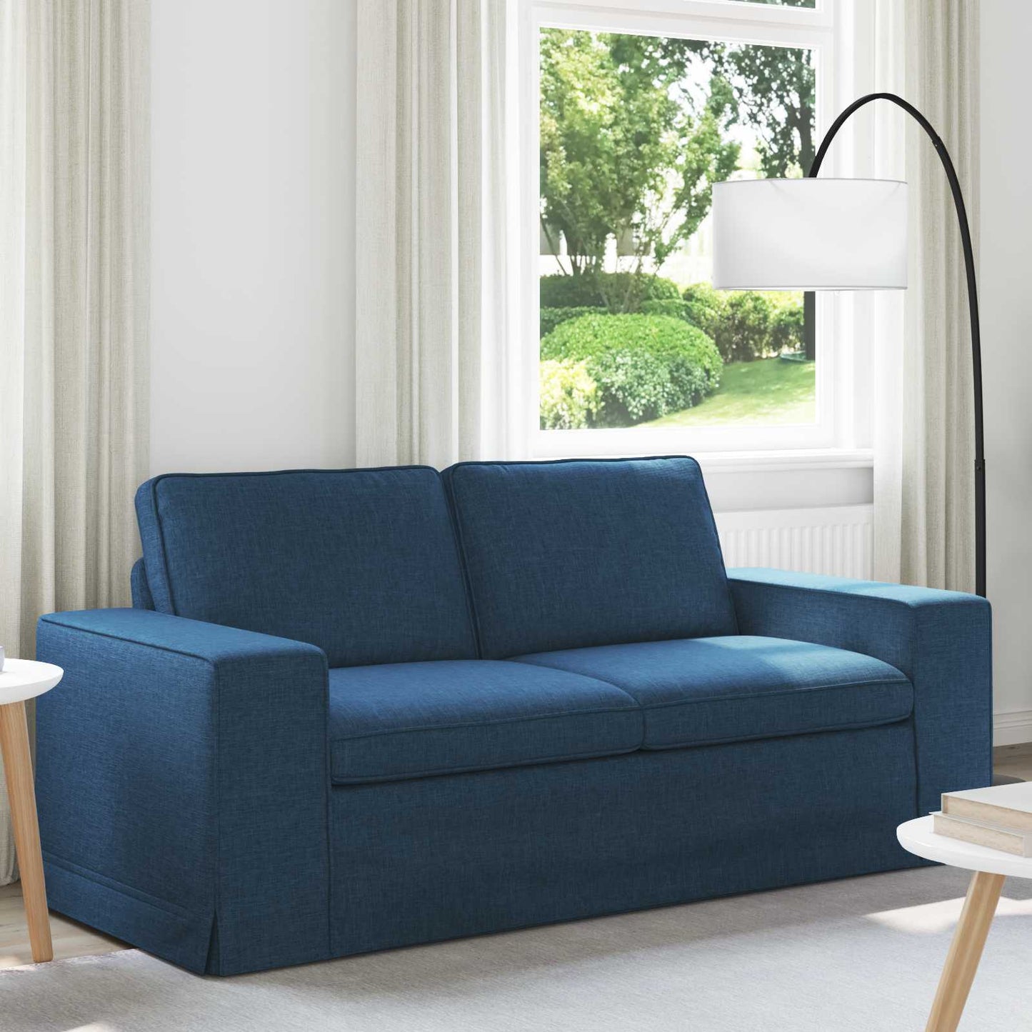 Sofa Blau 182 x 80 x 82 cm Stoff