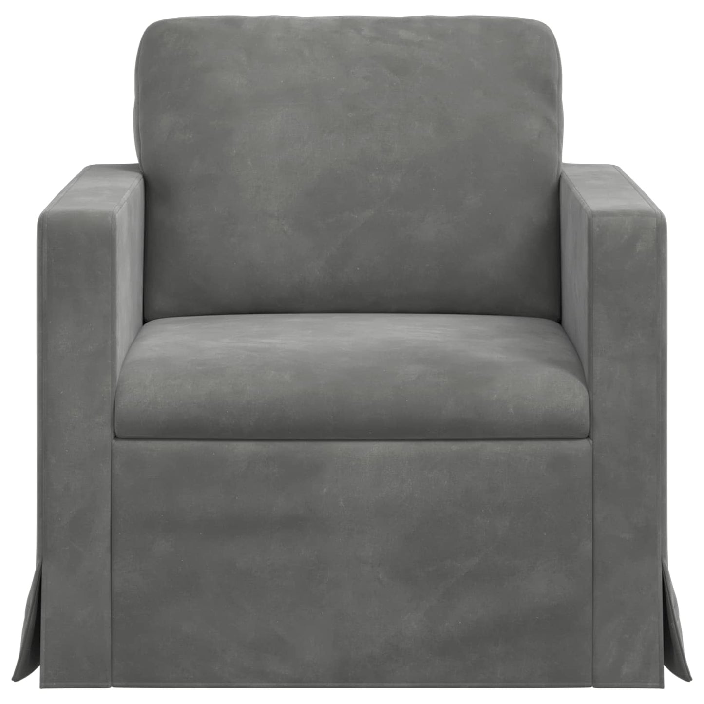 Sofa Dunkelgrau 78 x 78 x 80 cm Samt
