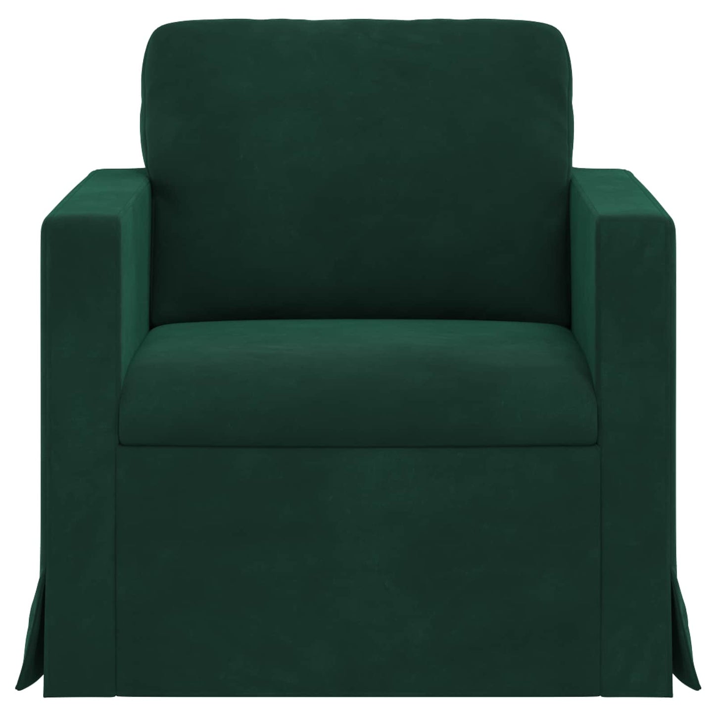 Sofa Dunkelgrün 78 x 78 x 80 cm Samt