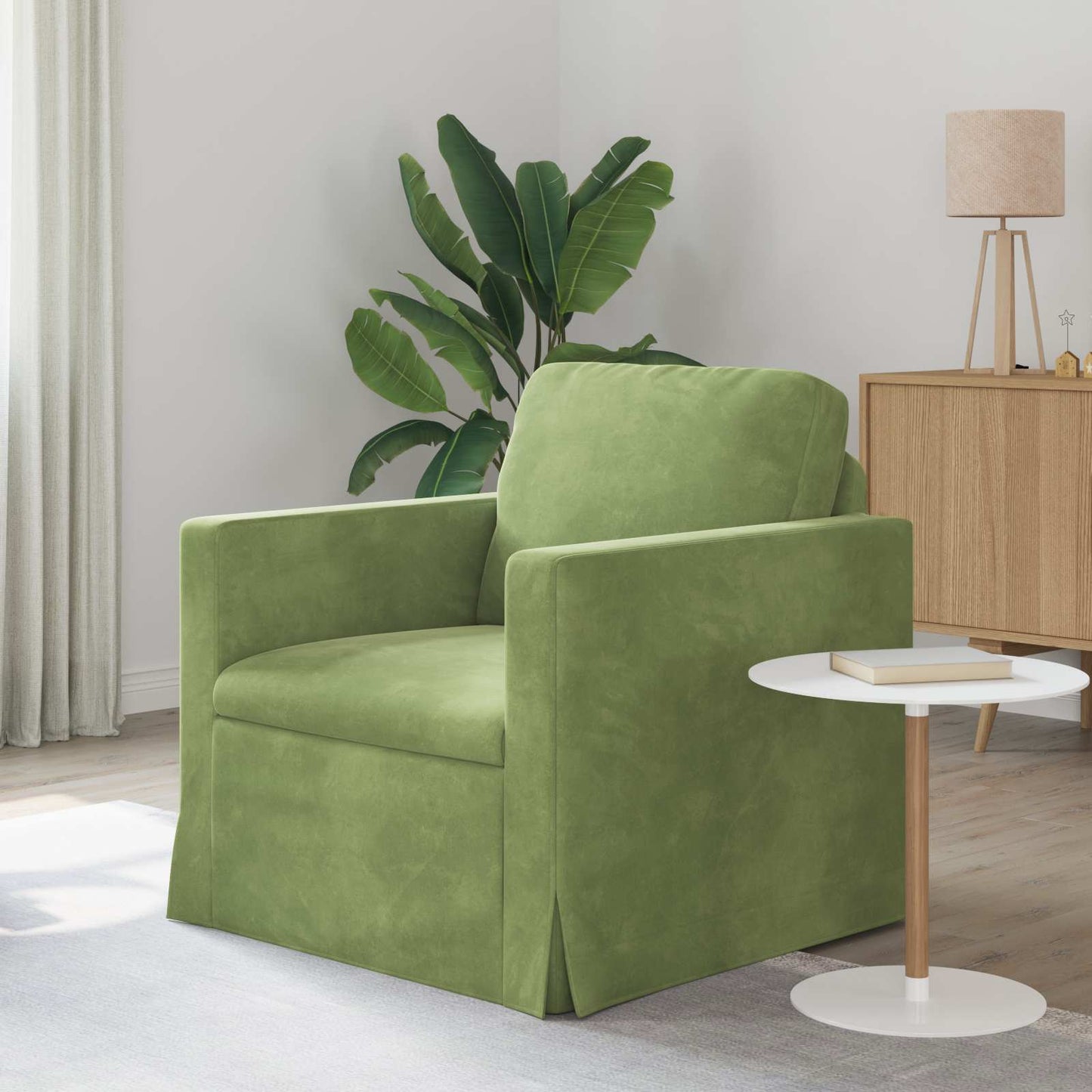 Sofa Hellgrün 78 x 78 x 80 cm Samt