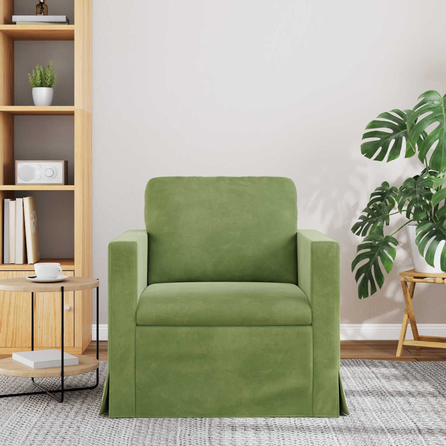 Sofa Hellgrün 78 x 78 x 80 cm Samt