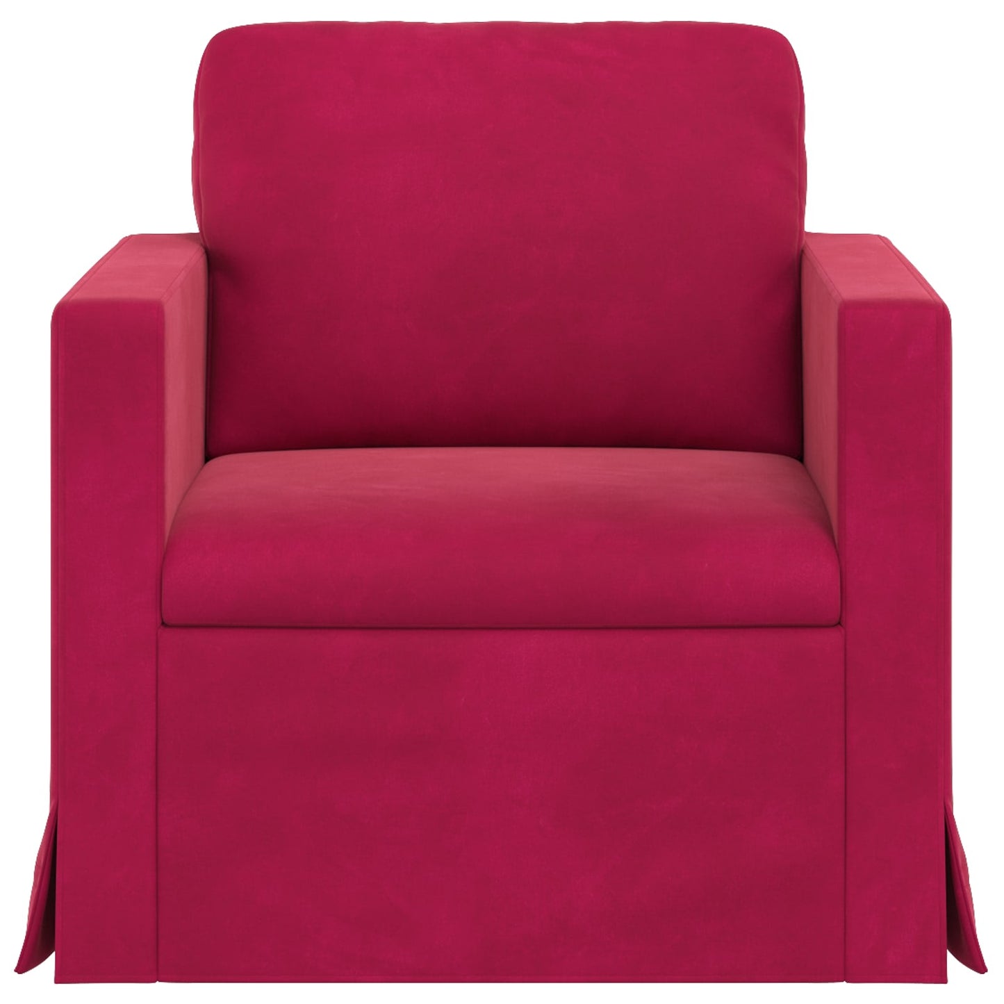 Sofa Weinrot 78 x 78 x 80 cm Samt
