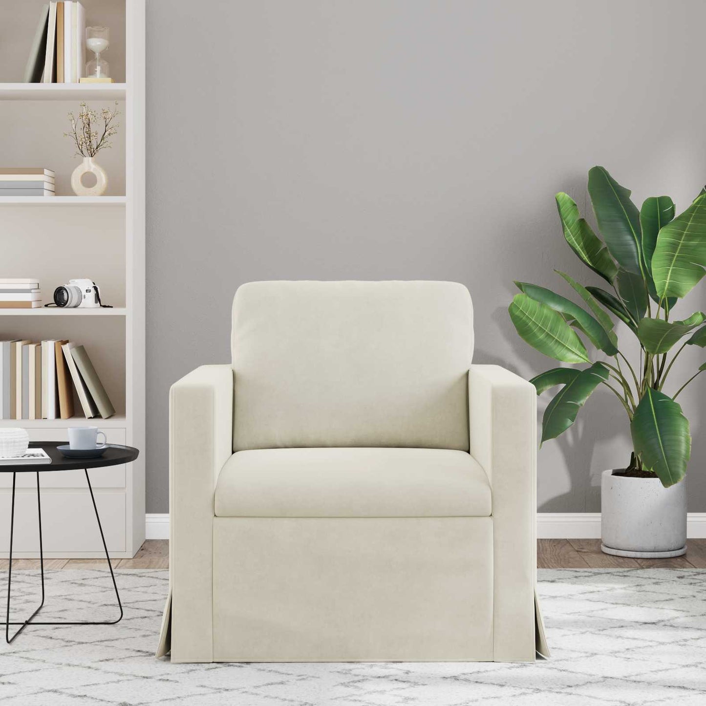 Sofa Creme 78 x 78 x 80 cm Samt