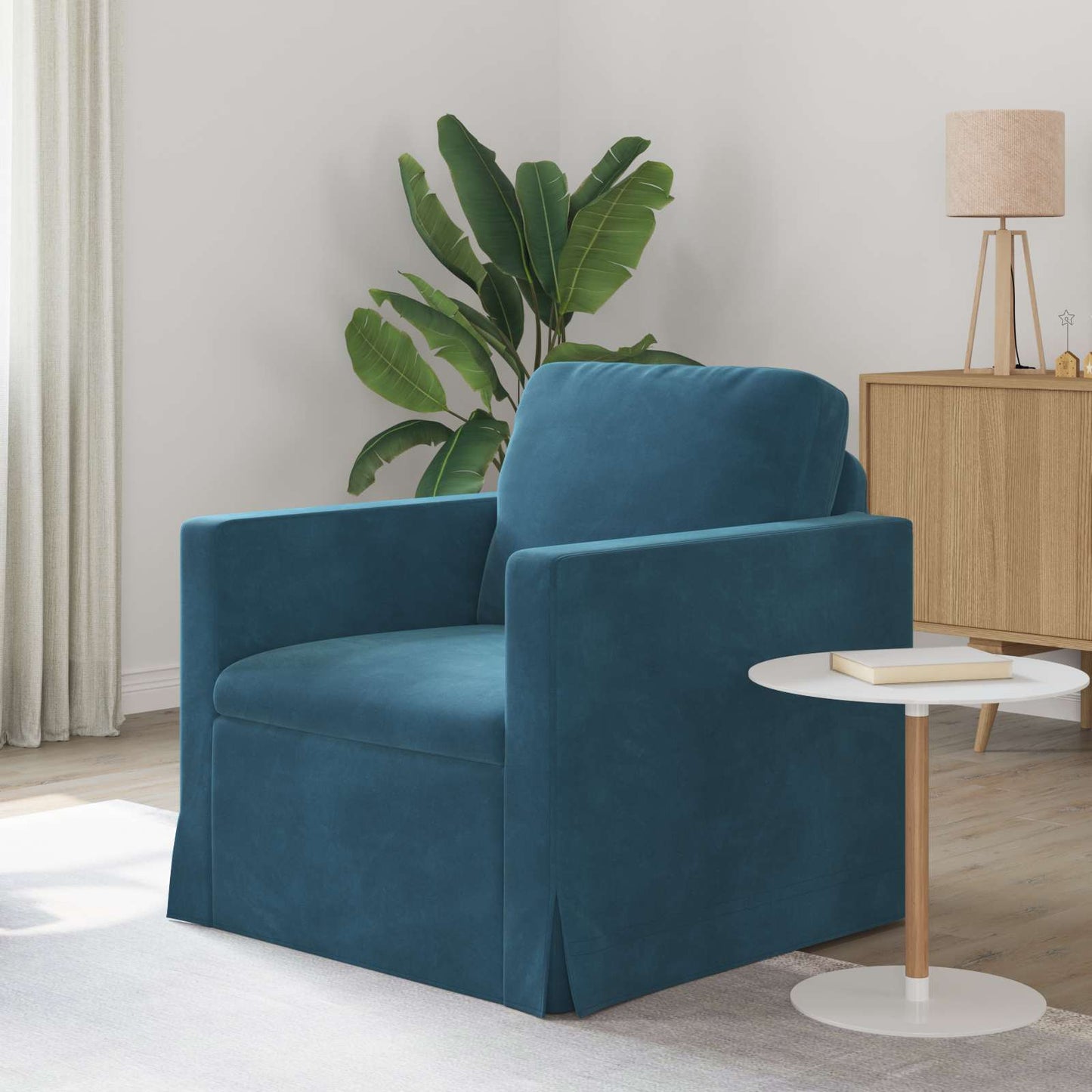 Sofa Blau 78 x 78 x 80 cm Samt