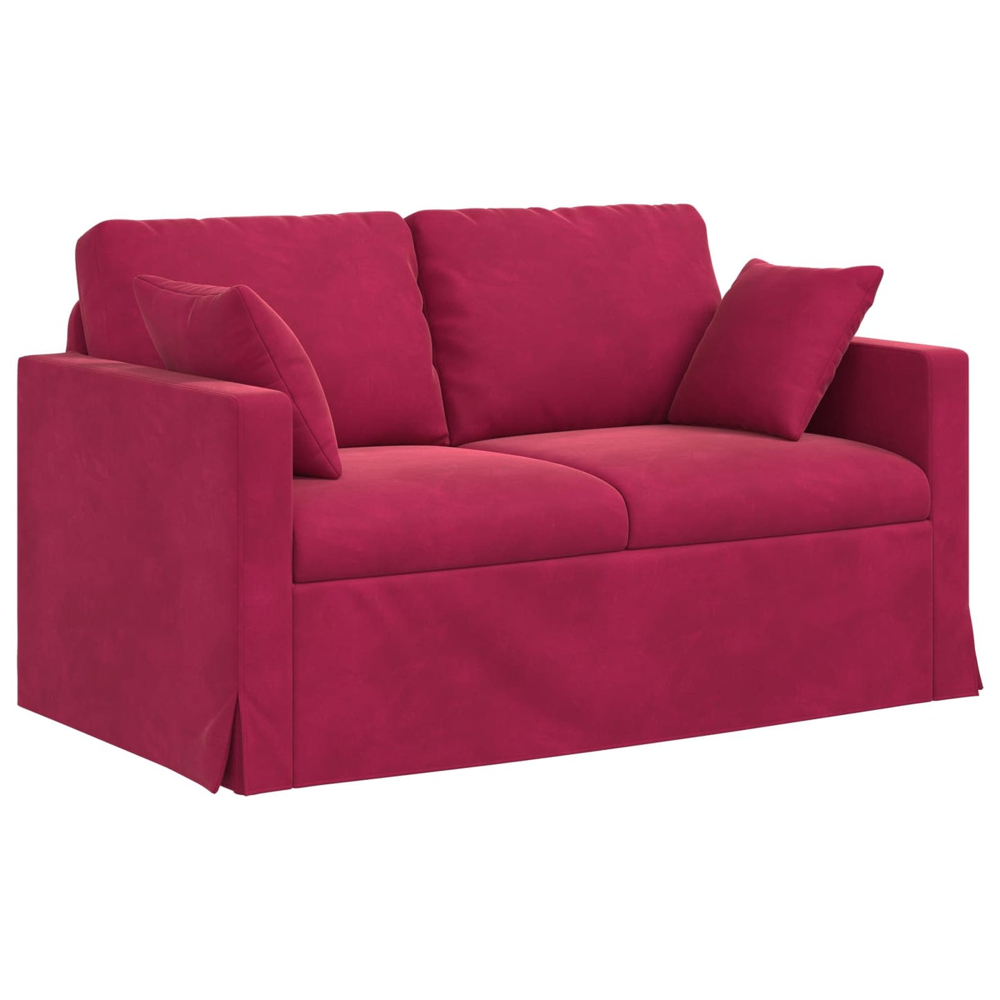 Sofa Weinrot 138 x 78 x 80 cm Samt