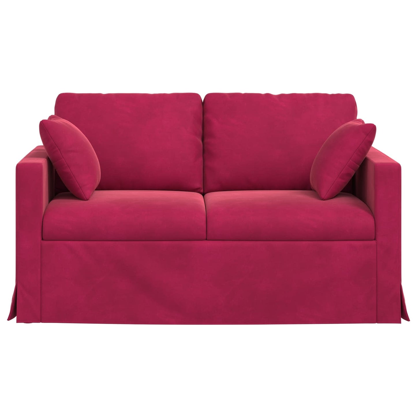 Sofa Weinrot 138 x 78 x 80 cm Samt