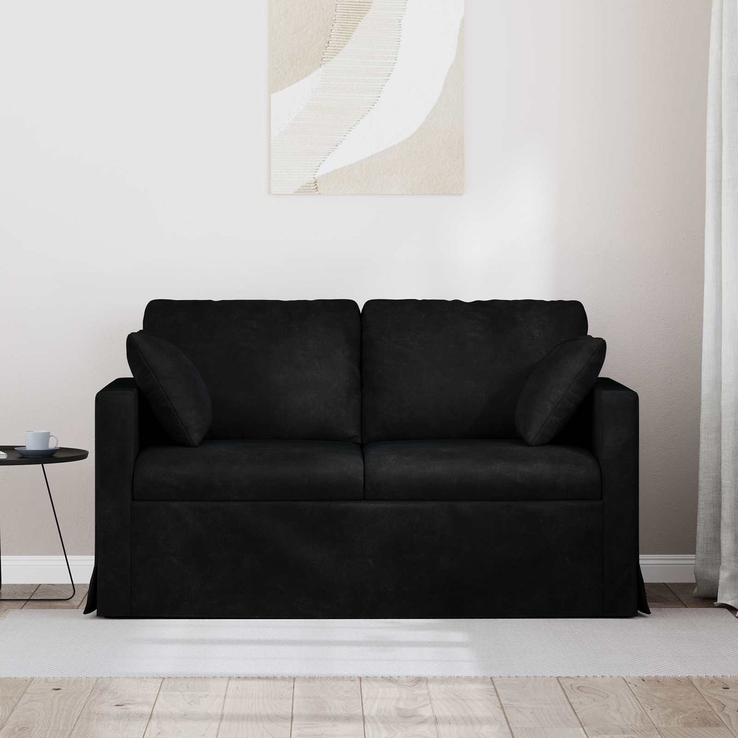 Sofa Schwarz 138 x 78 x 80 cm Samt