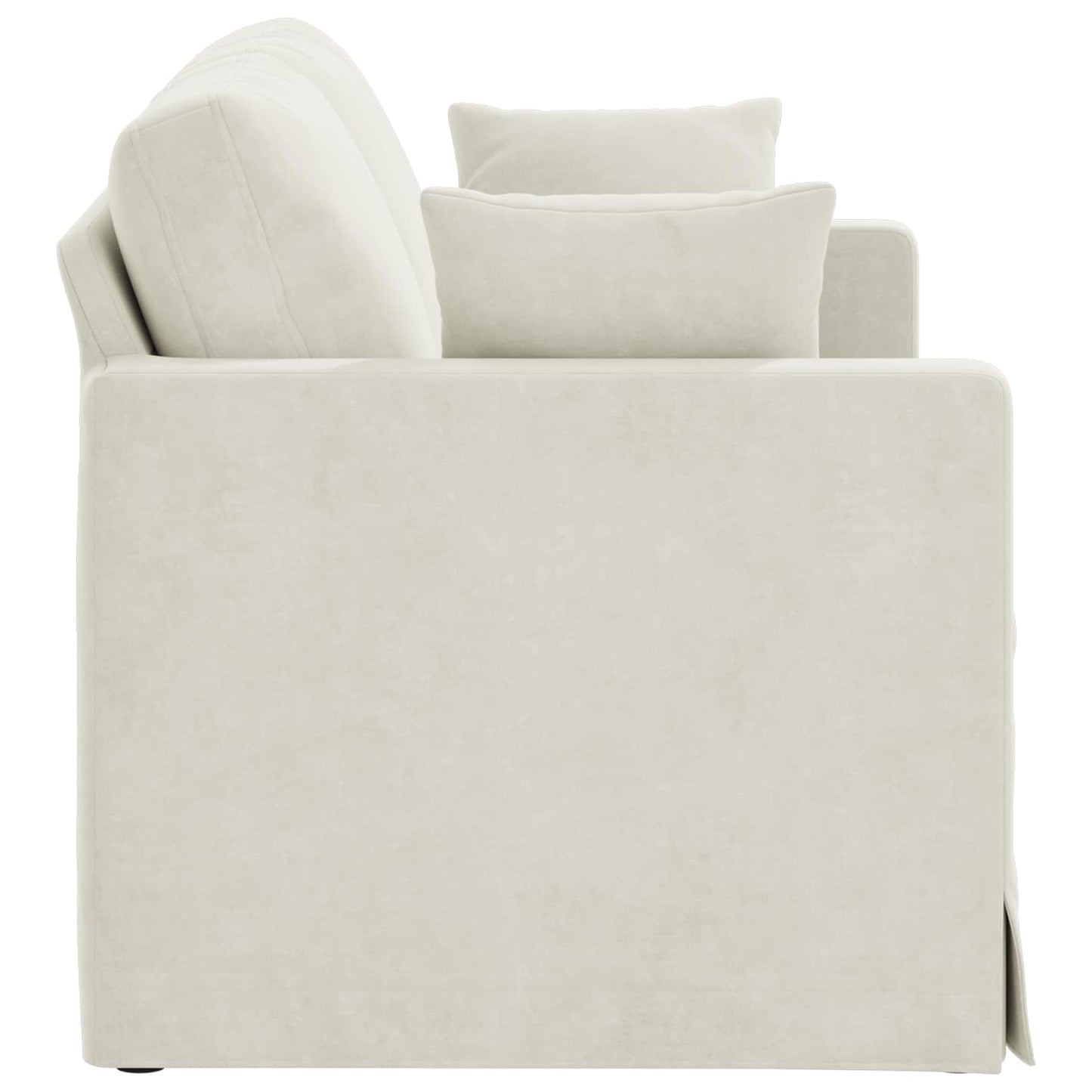Sofa Creme 138 x 78 x 80 cm Samt