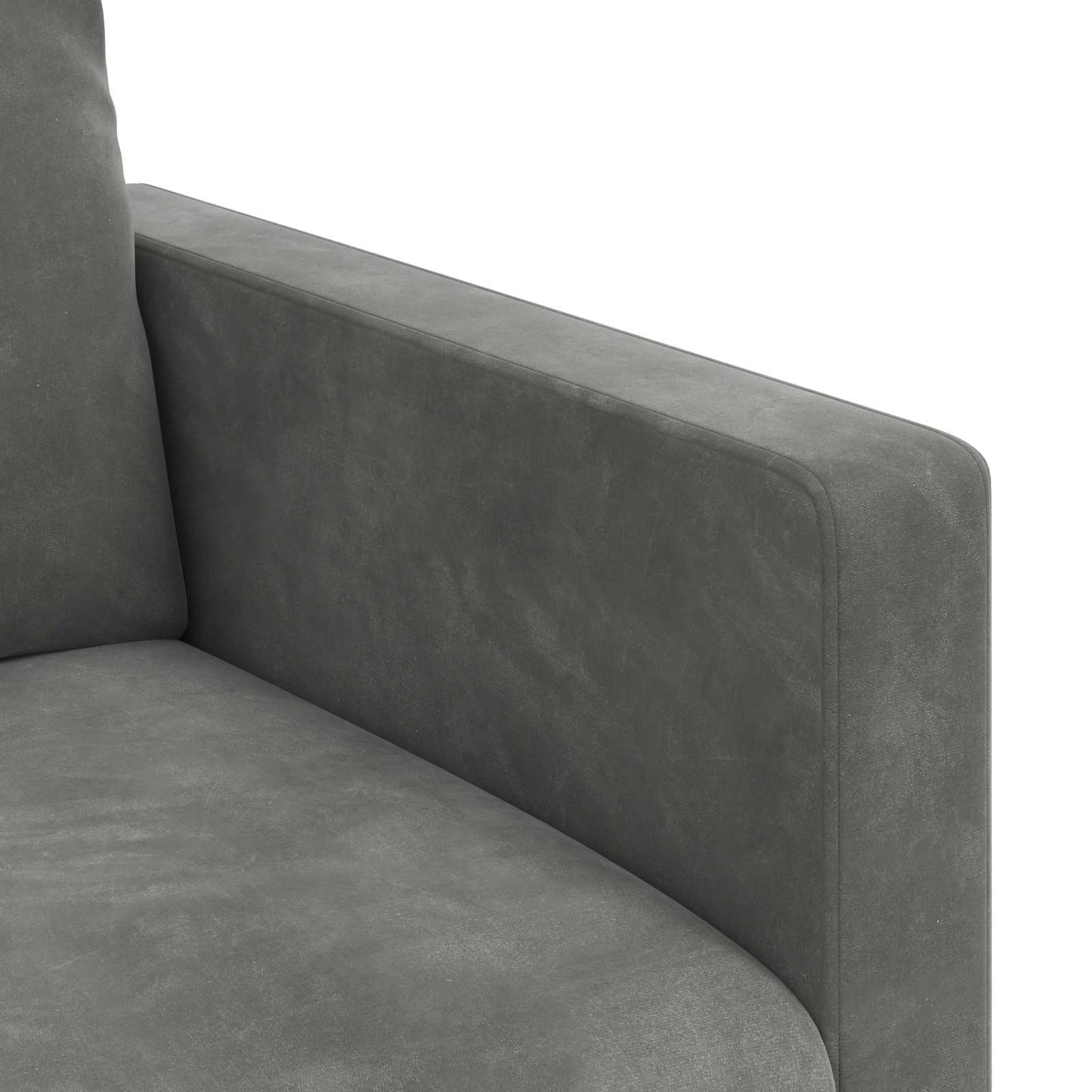 Sofa Dunkelgrau 158 x 78 x 80 cm Samt