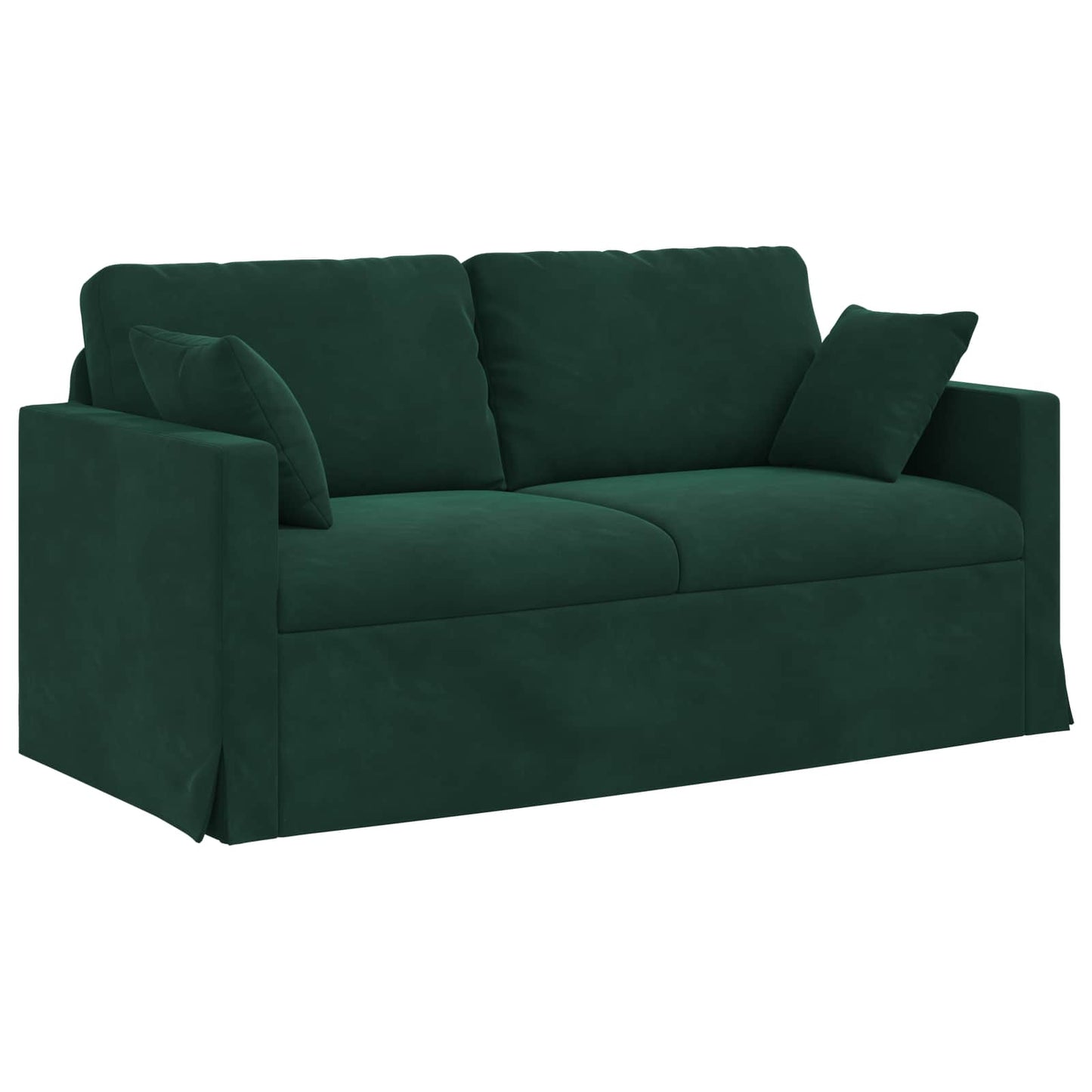 Sofa Dunkelgrün 158 x 78 x 80 cm Samt