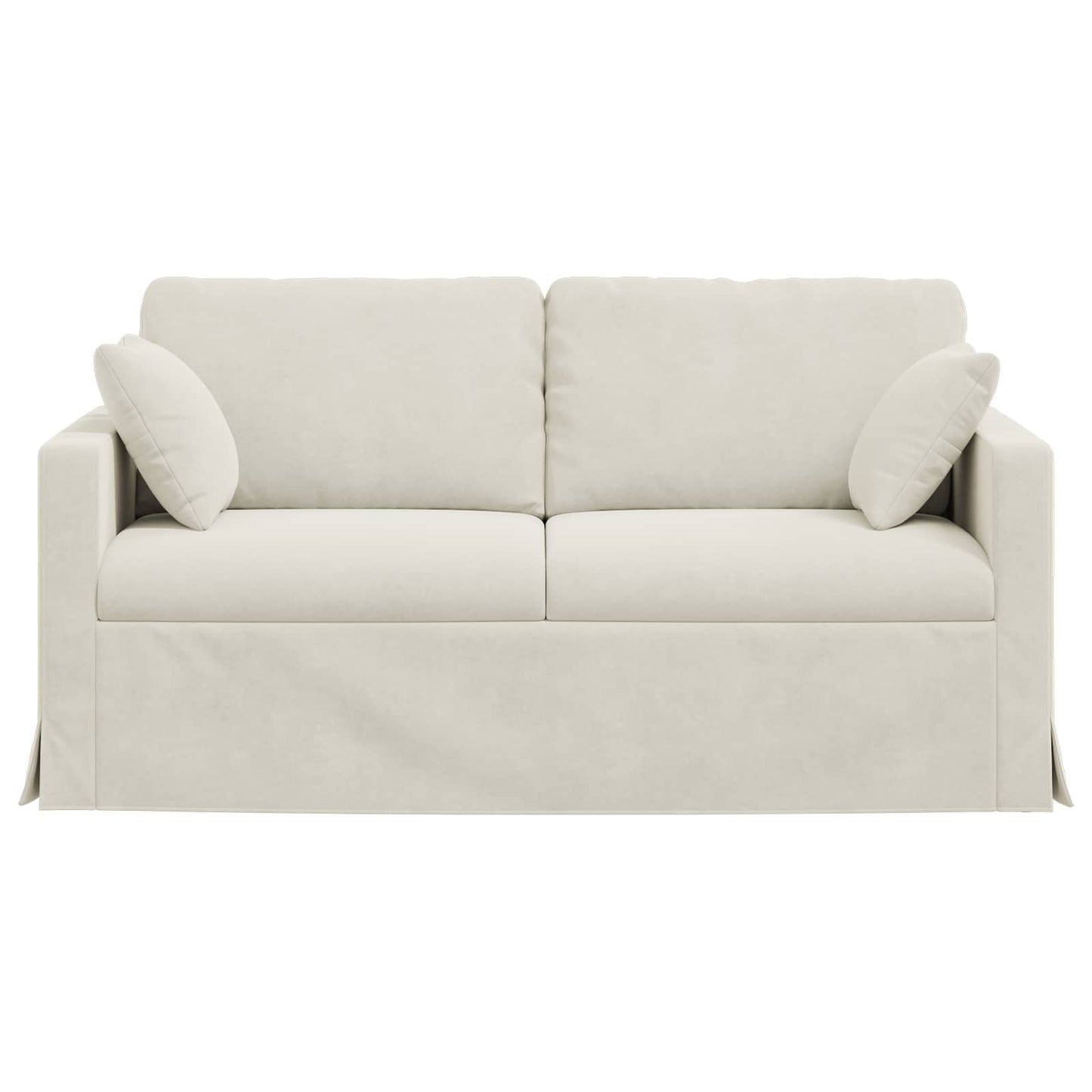Sofa Creme 158 x 78 x 80 cm Samt