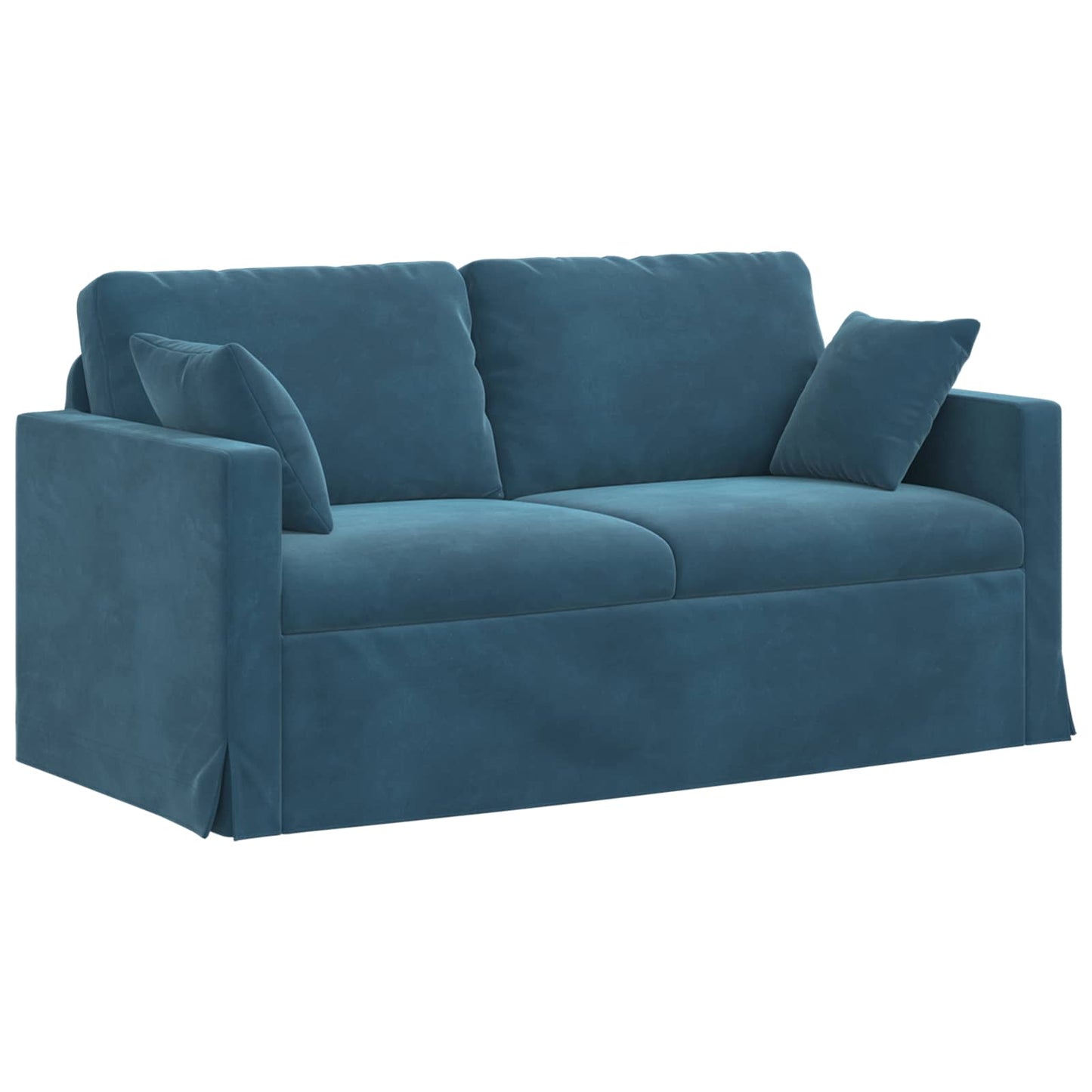 Sofa Blau 158 x 78 x 80 cm Samt
