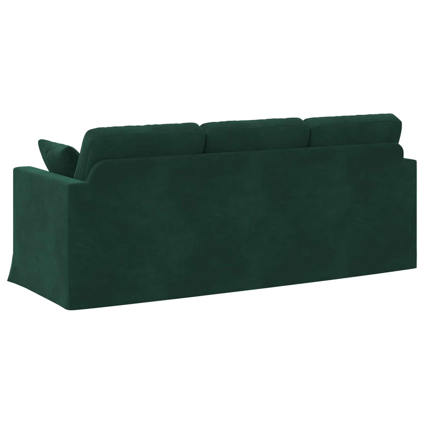 Sofa Dunkelgrün 198 x 78 x 80 cm Samt