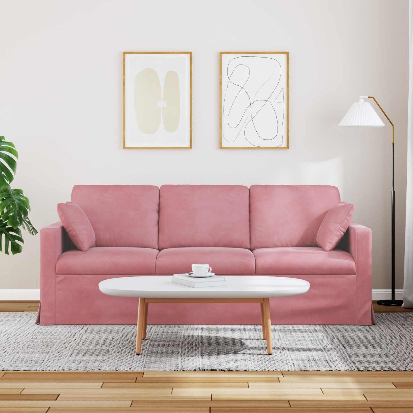 Sofa Rosa 198 x 78 x 80 cm Samt