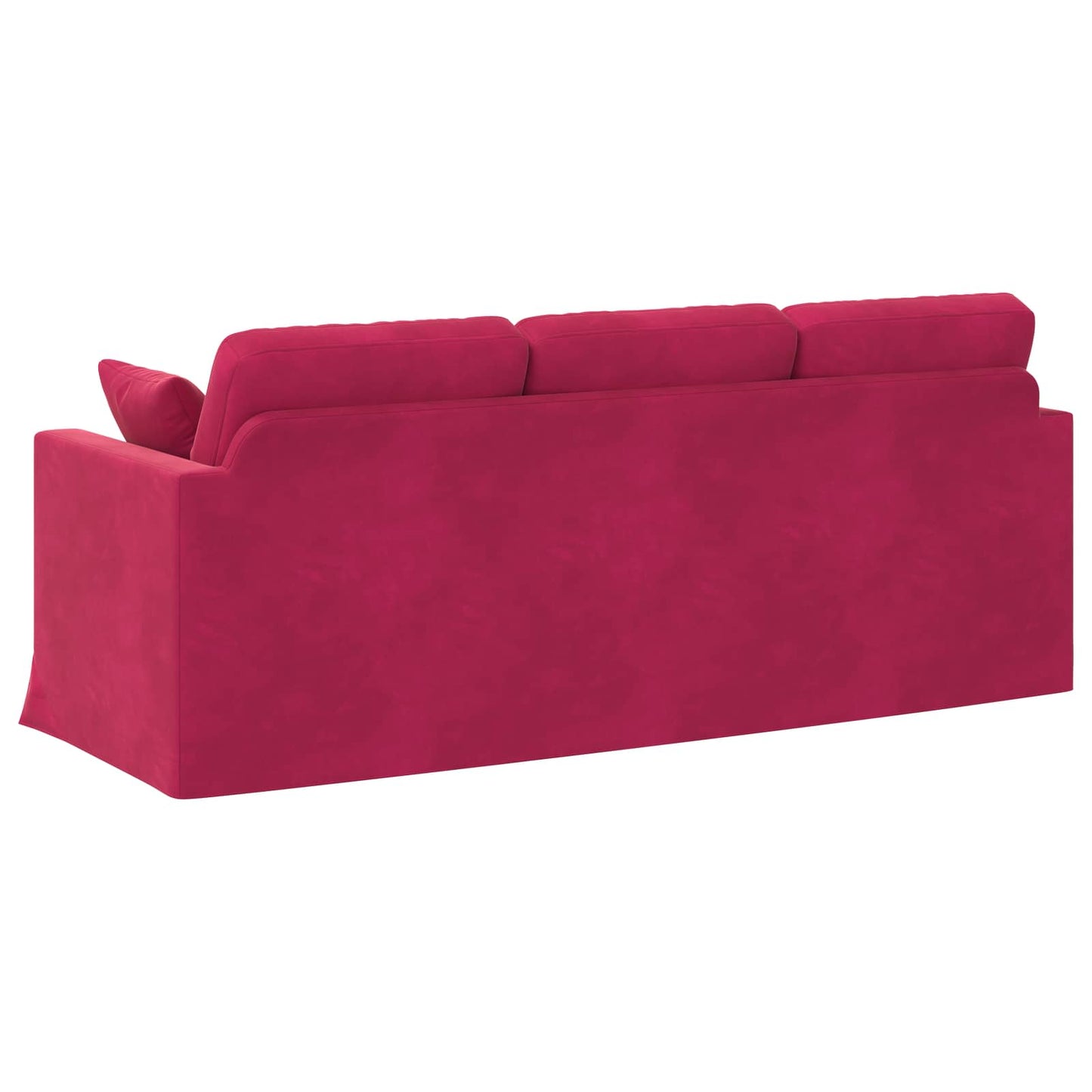 Sofa Weinrot 198 x 78 x 80 cm Samt